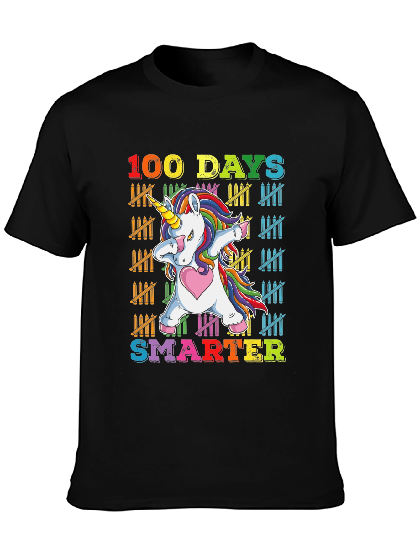100 Days Smarter Unicorn Dabbing T-Shirt