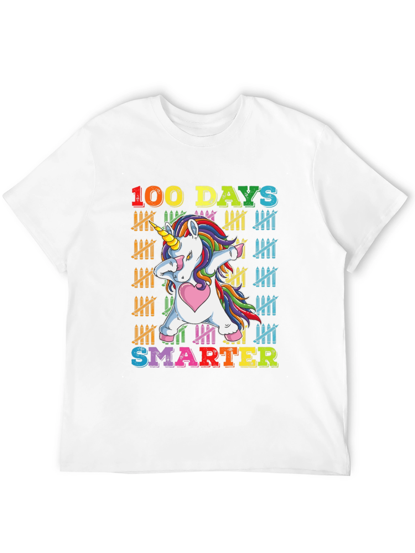 100 Days Smarter Unicorn Dabbing T-Shirt