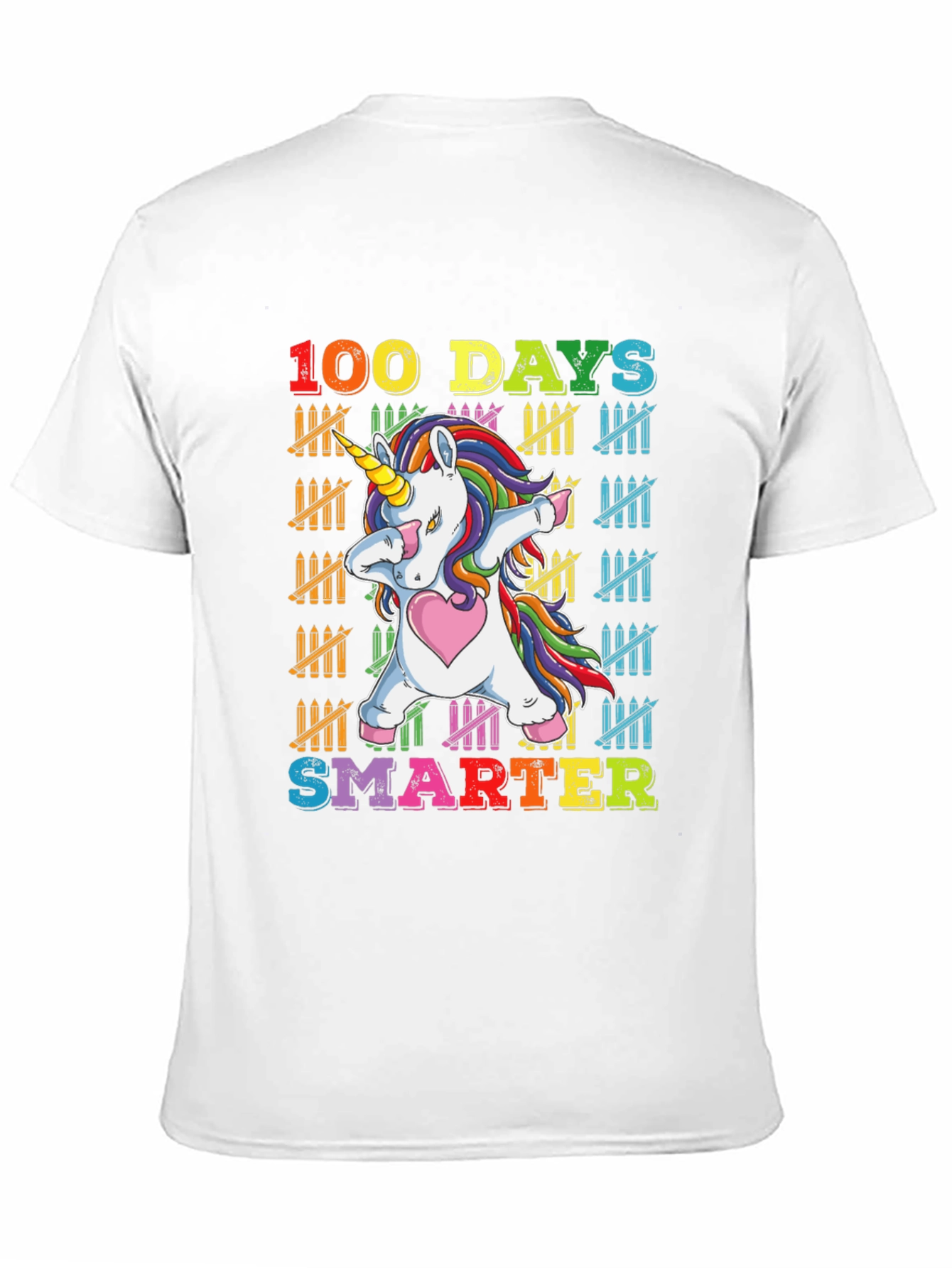 100 Days Smarter Unicorn Dabbing T-Shirt