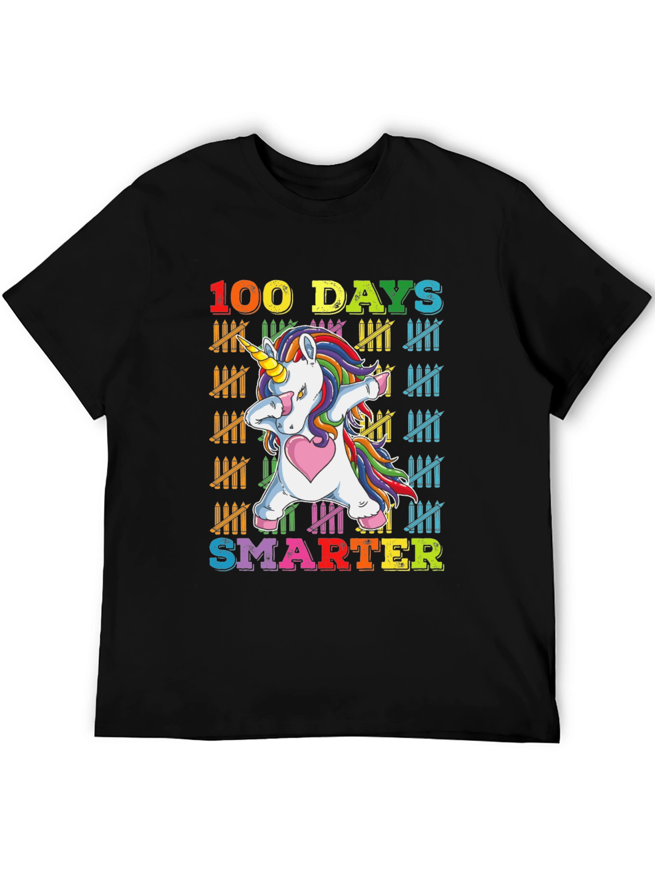 100 Days Smarter Unicorn Dabbing T-Shirt