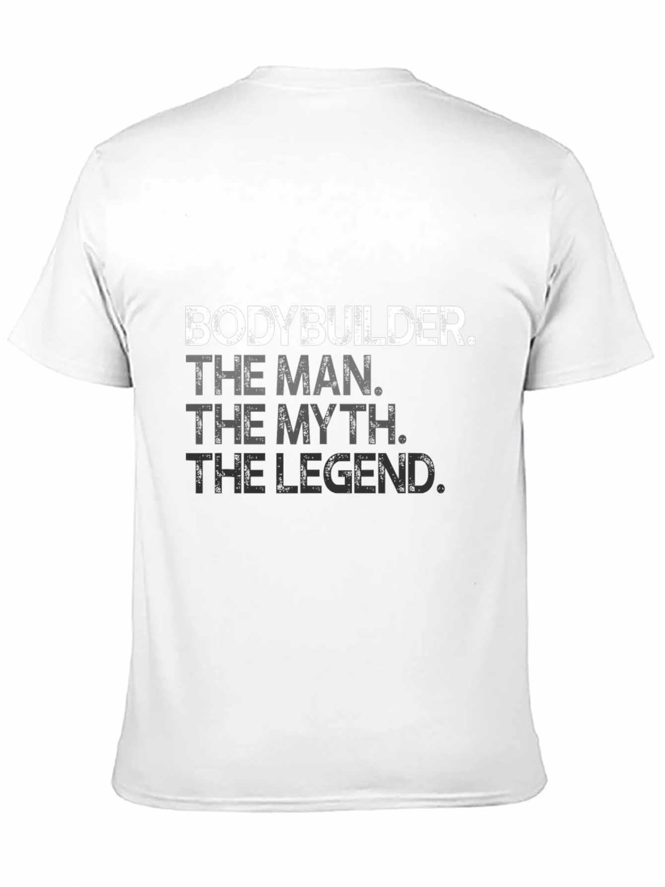 Bodybuilder Man Myth Legend Graphic Tee - Black