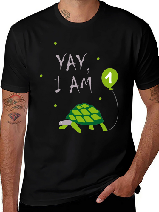 Yay I am One! Turtle Birthday T-Shirt