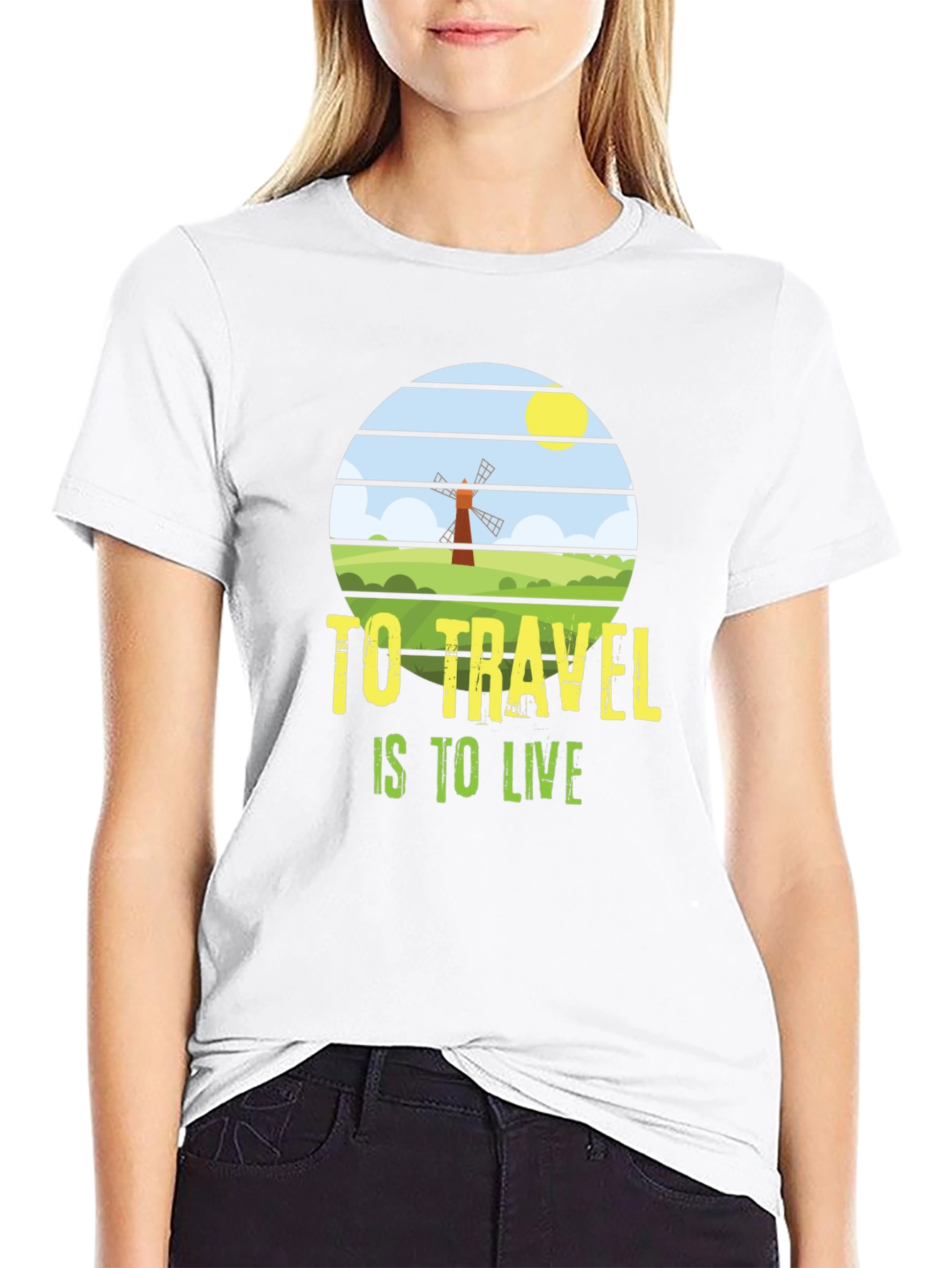 Travel is to Live T-Shirt - Black Graphic Tee