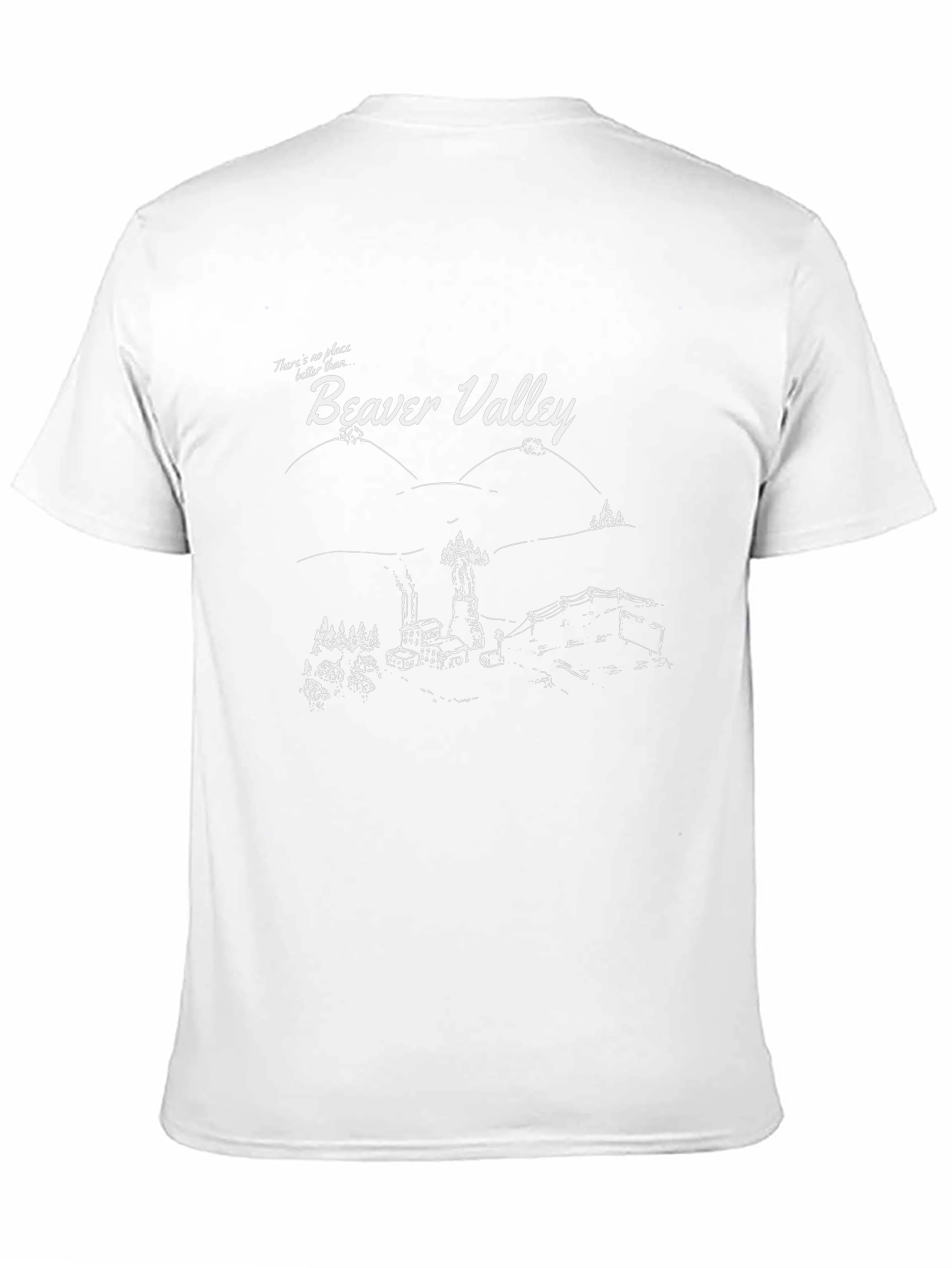Beaver Valley Graphic Print T-Shirt - Black