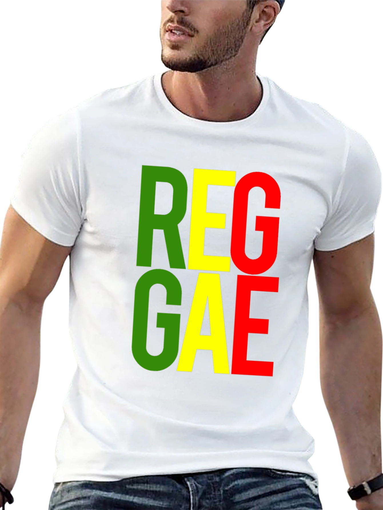 Reggae Graphic Tee - Black Cotton T-Shirt