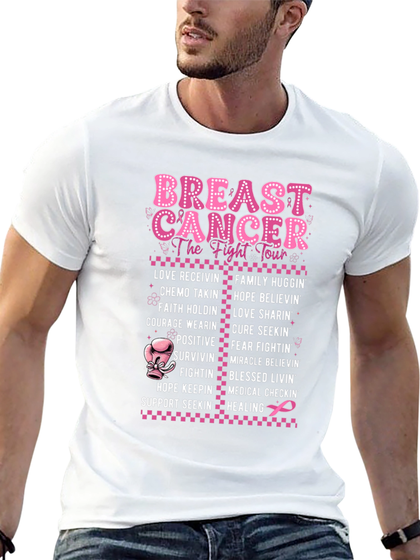 Breast Cancer Fight Tour T-Shirt