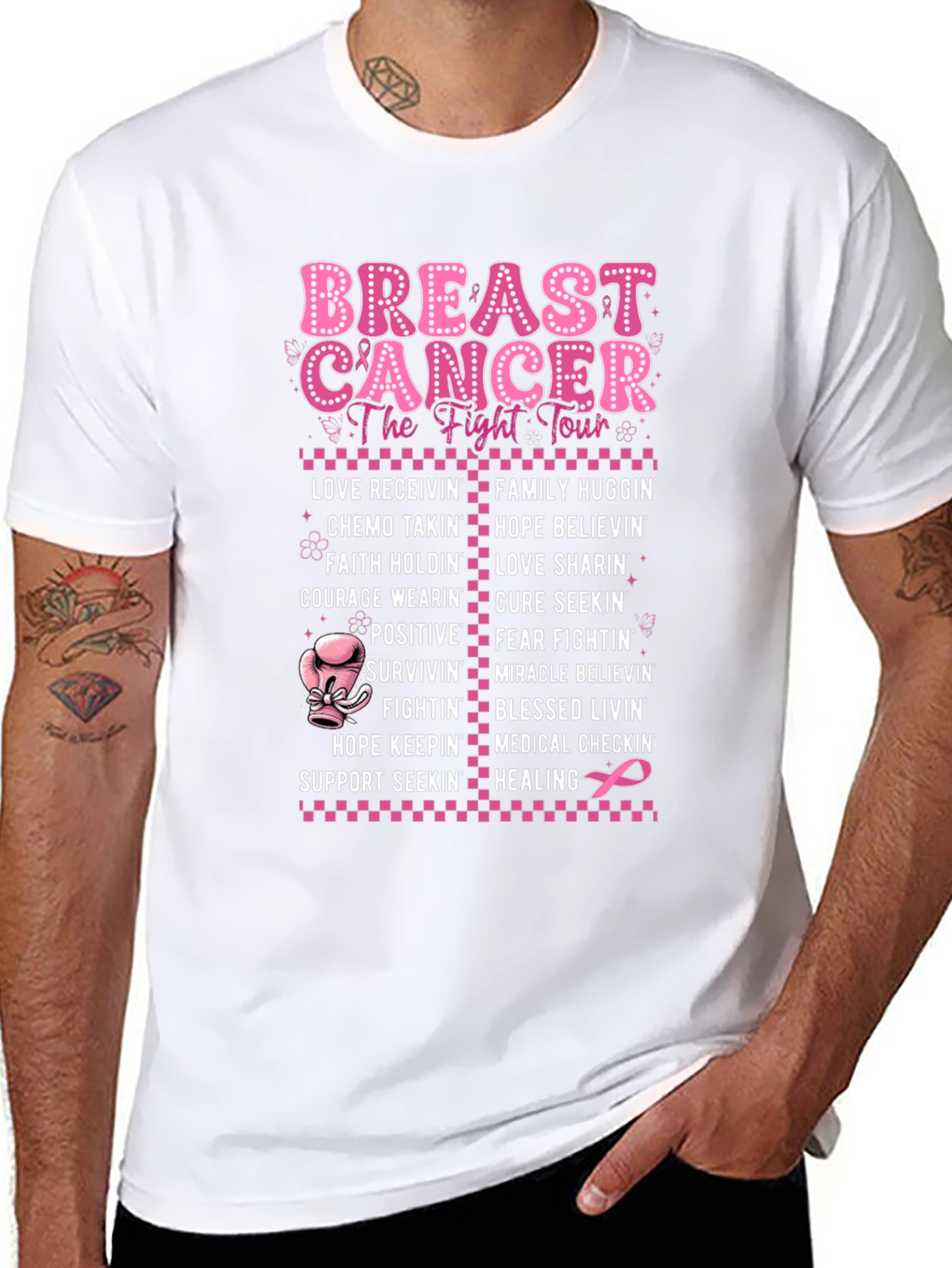 Breast Cancer Fight Tour T-Shirt