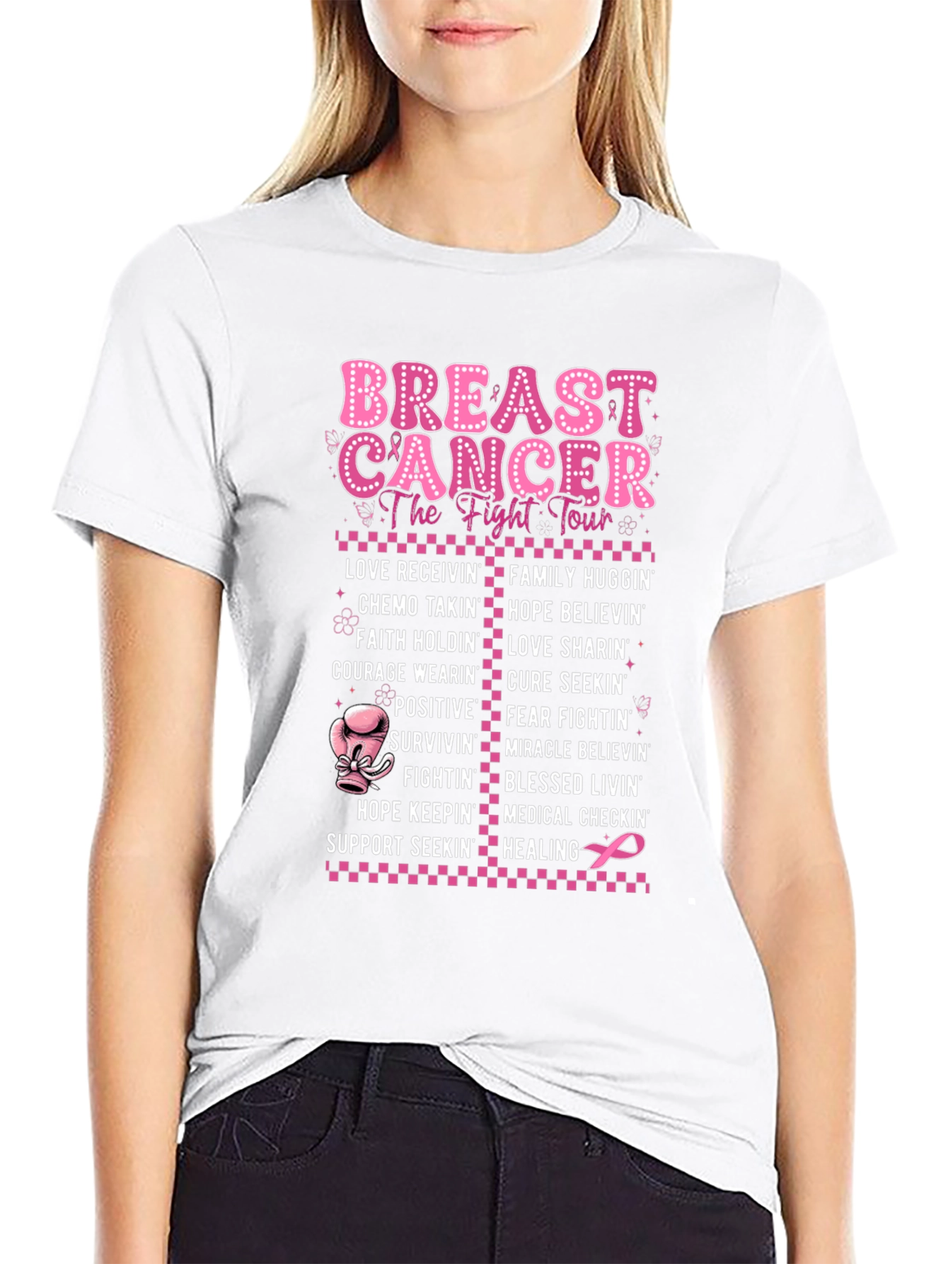 Breast Cancer Fight Tour T-Shirt