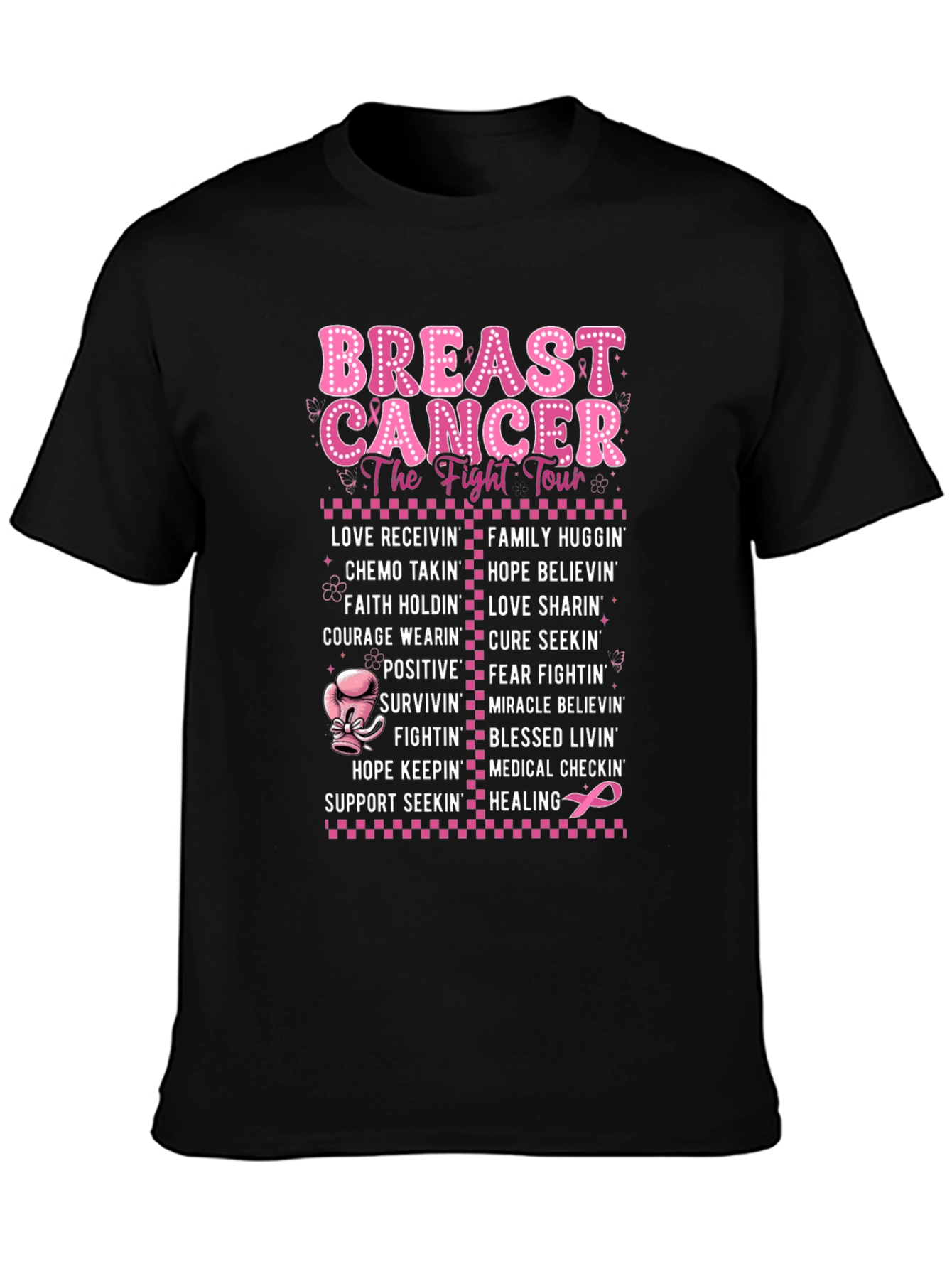 Breast Cancer Fight Tour T-Shirt