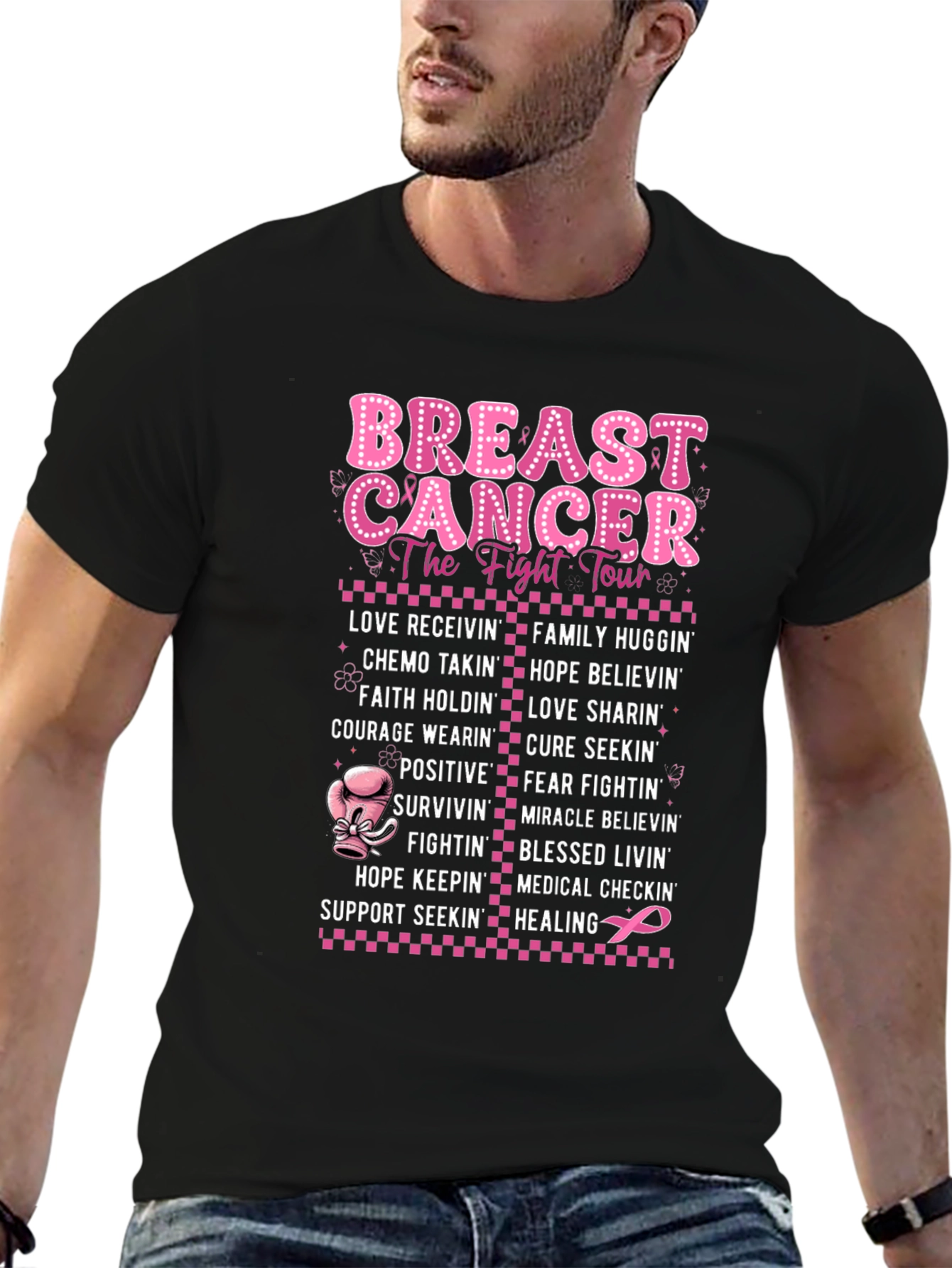 Breast Cancer Fight Tour T-Shirt
