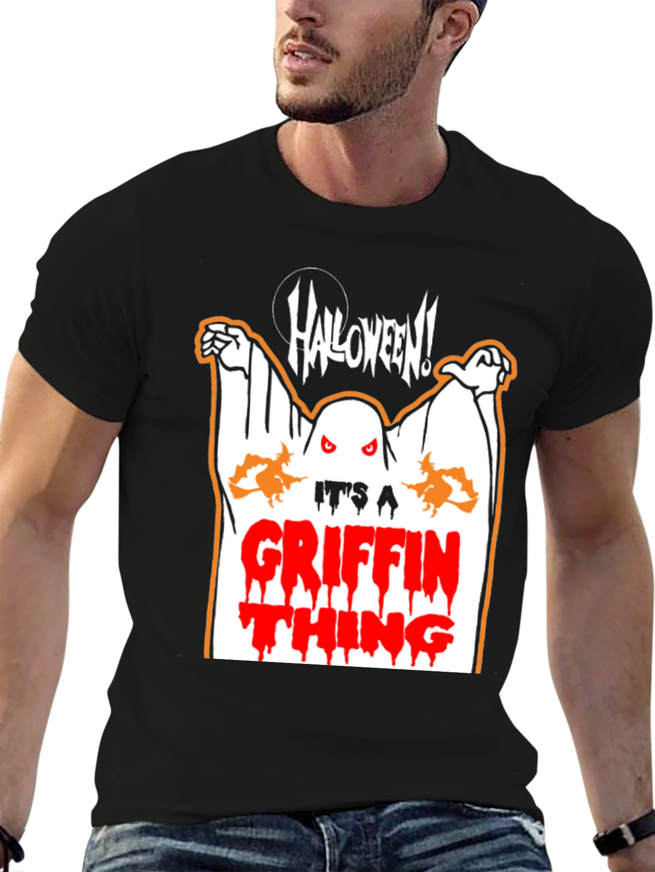 Halloween Griffin Thing Graphic T-Shirt