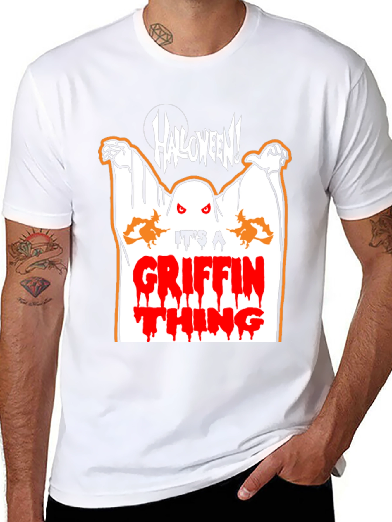 Halloween Griffin Thing Graphic T-Shirt