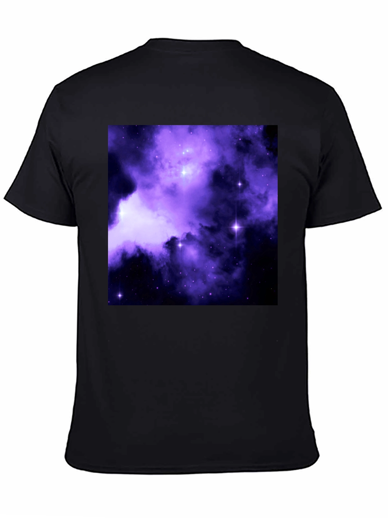 Galaxy Print Black Tee