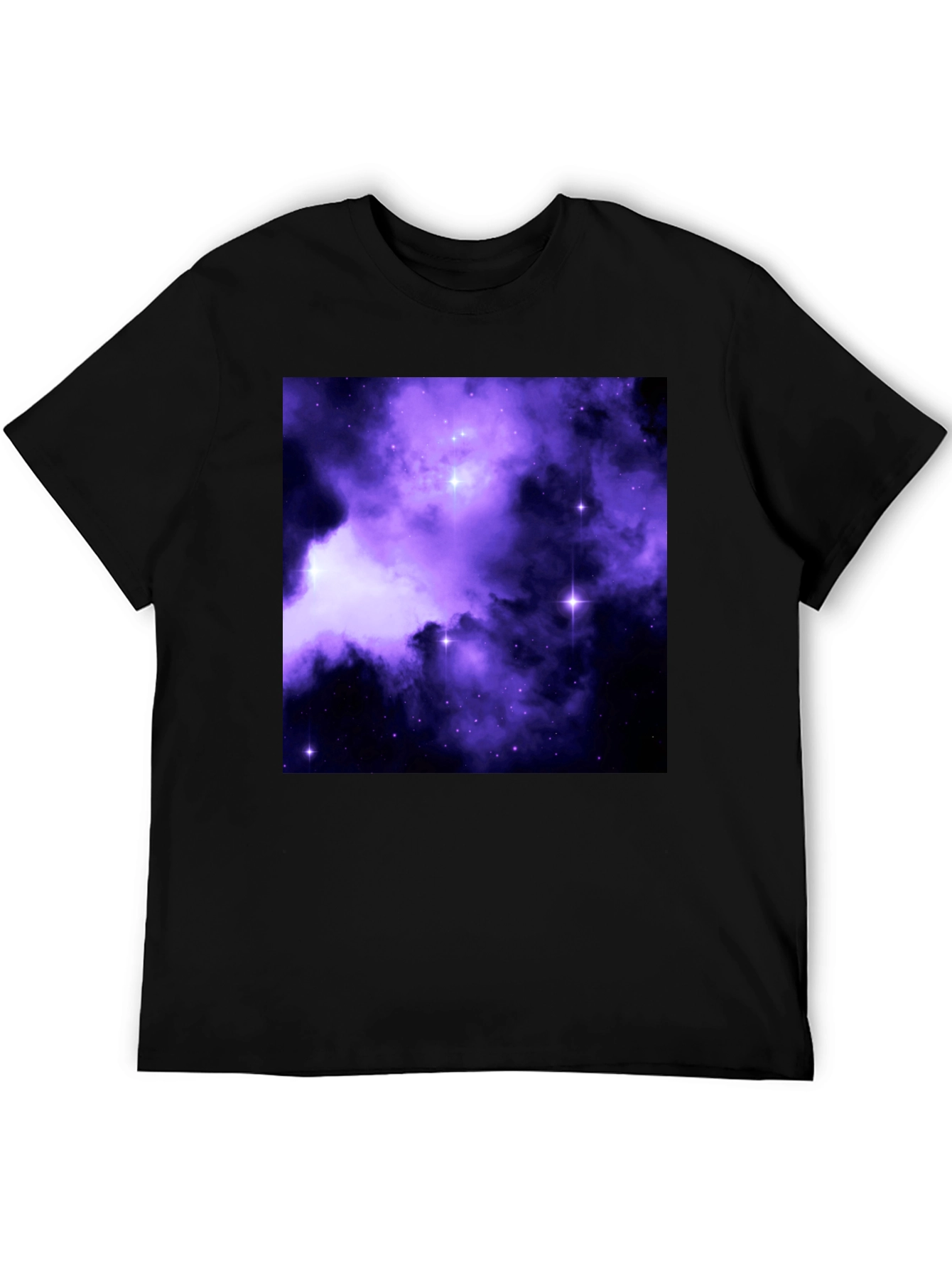 Galaxy Print Black Tee