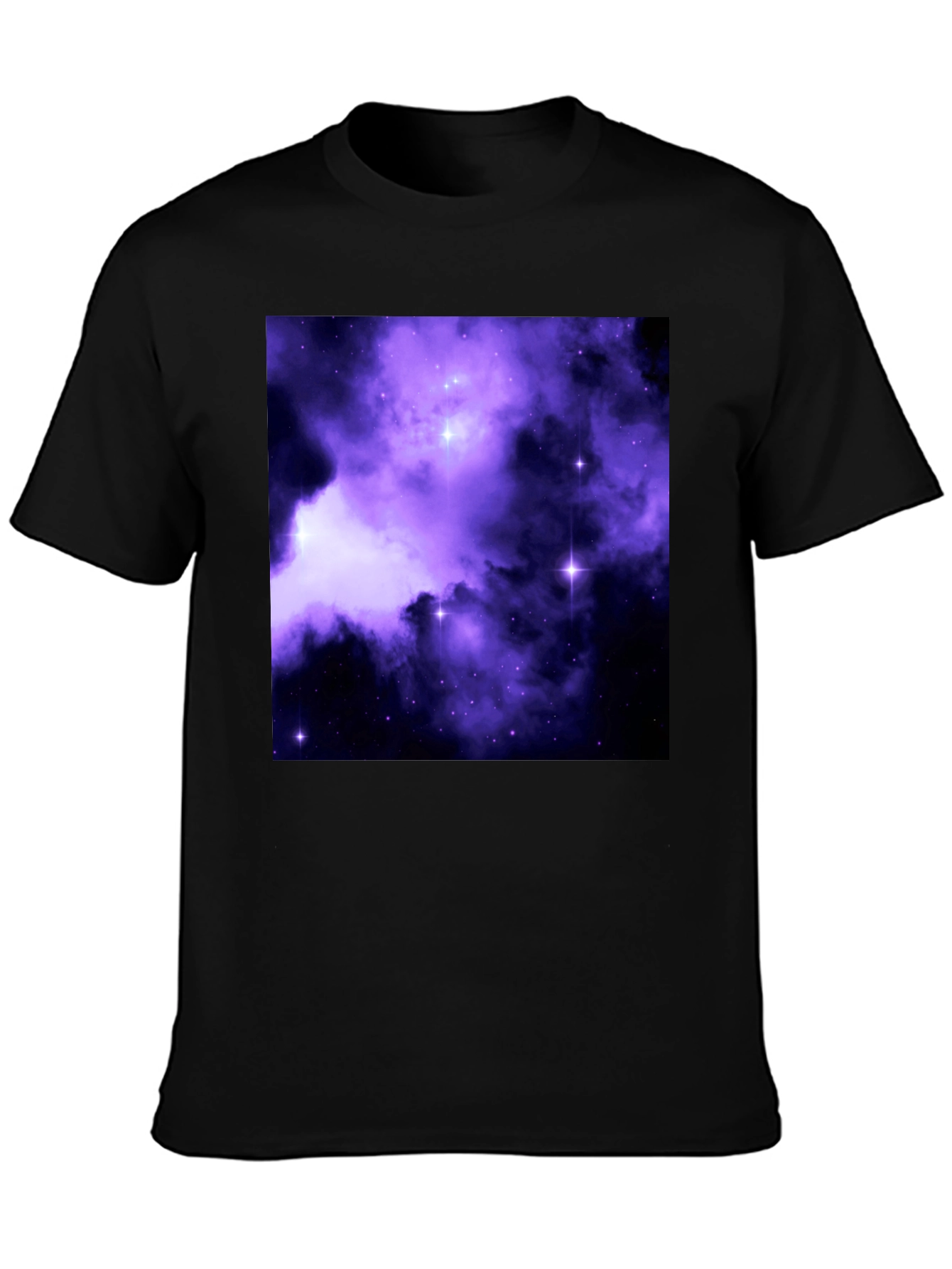 Galaxy Print Black Tee