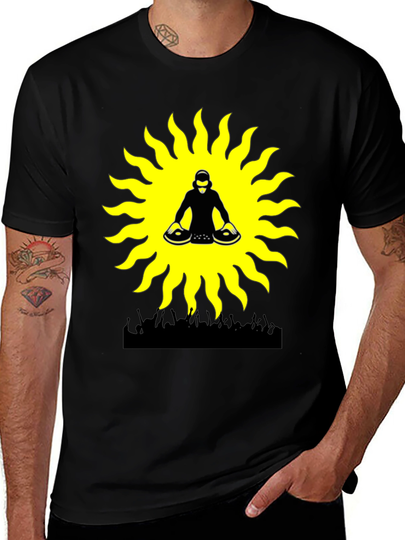 DJ Sun Graphic Tee - Party Vibes