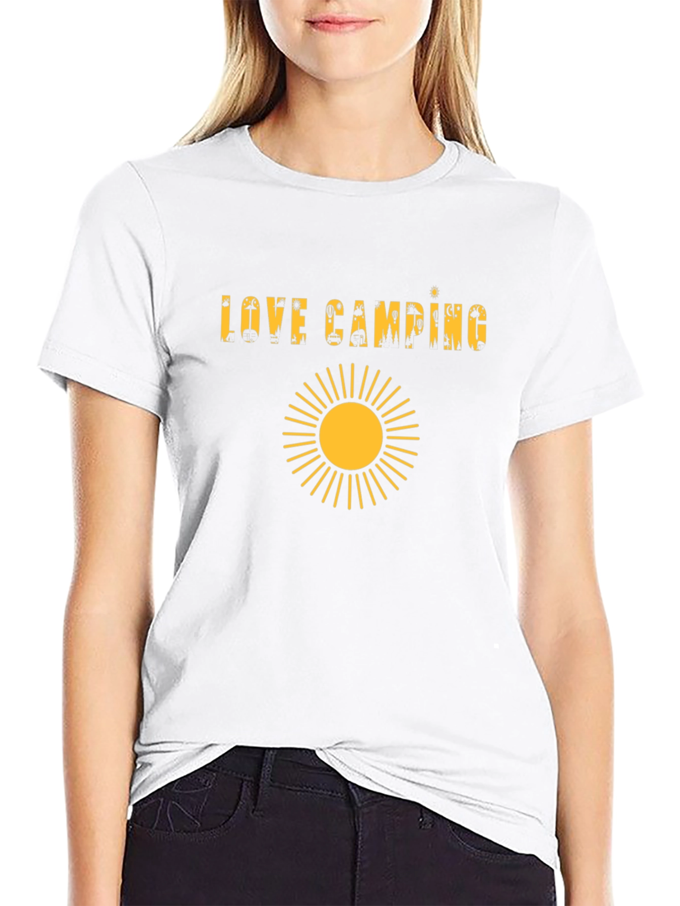 Love Camping Graphic Tee - Sun Design