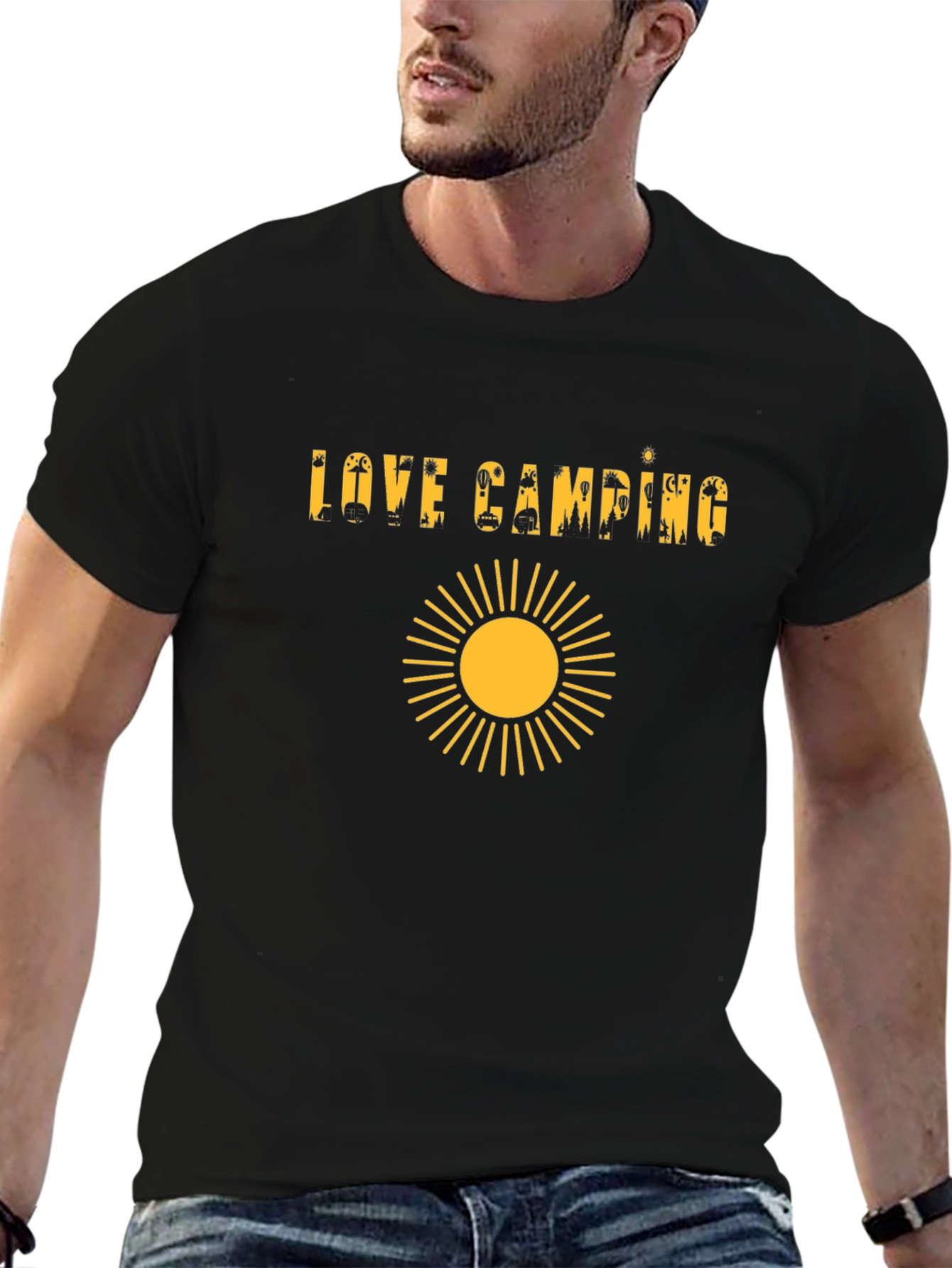 Love Camping Graphic Tee - Sun Design