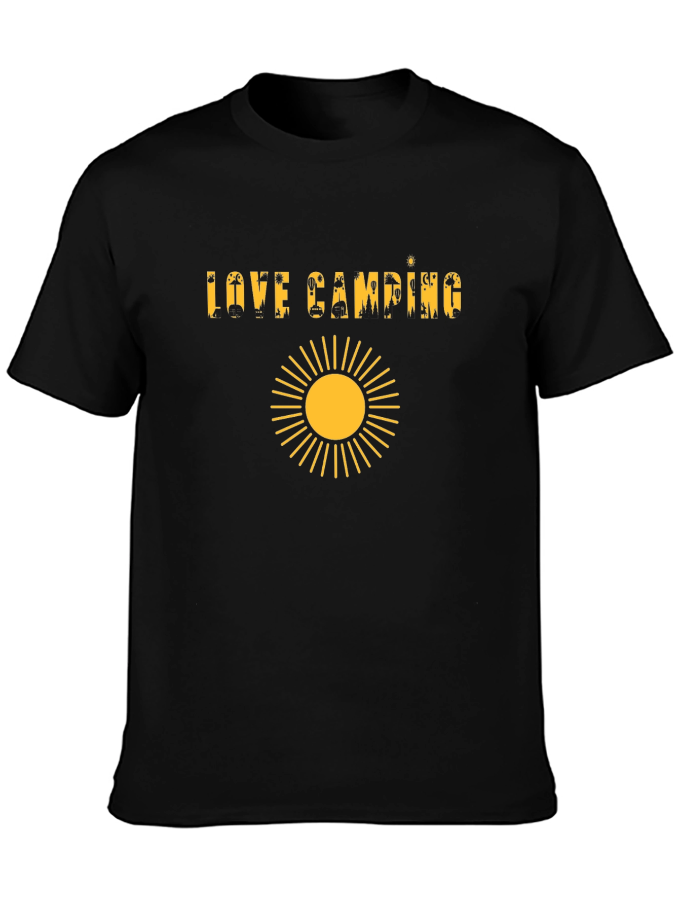 Love Camping Graphic Tee - Sun Design