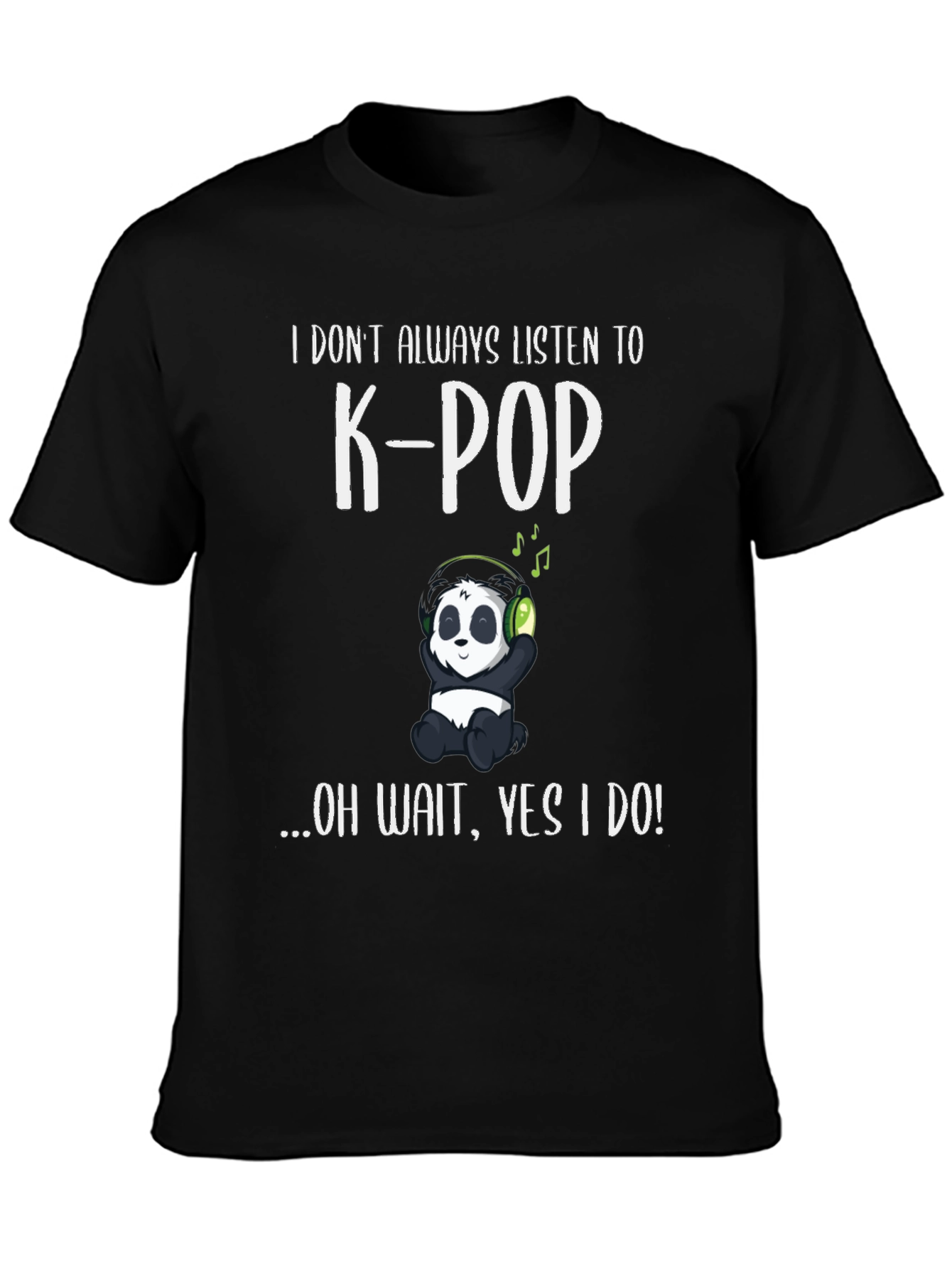 K-Pop Panda Graphic T-Shirt
