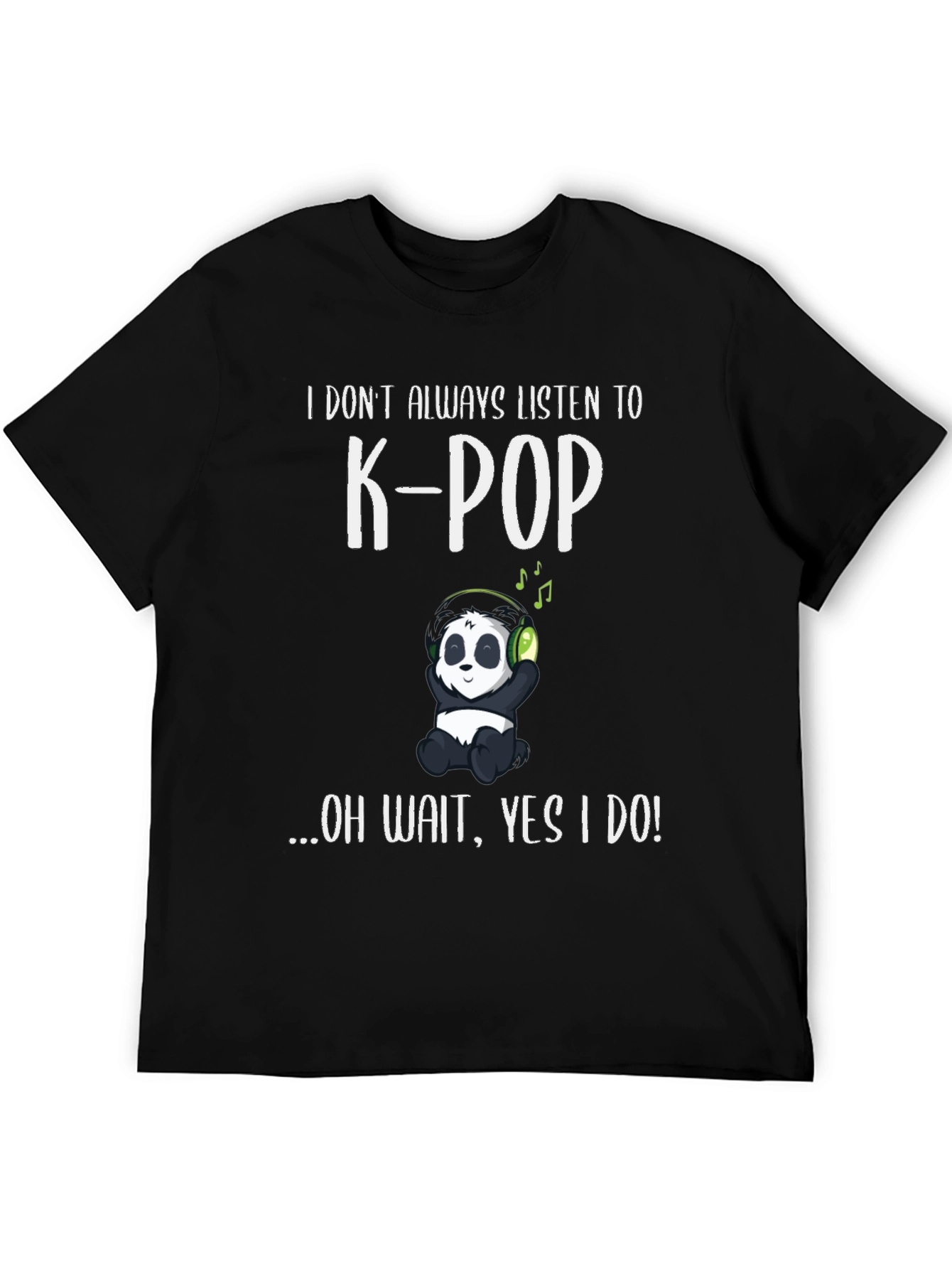 K-Pop Panda Graphic T-Shirt