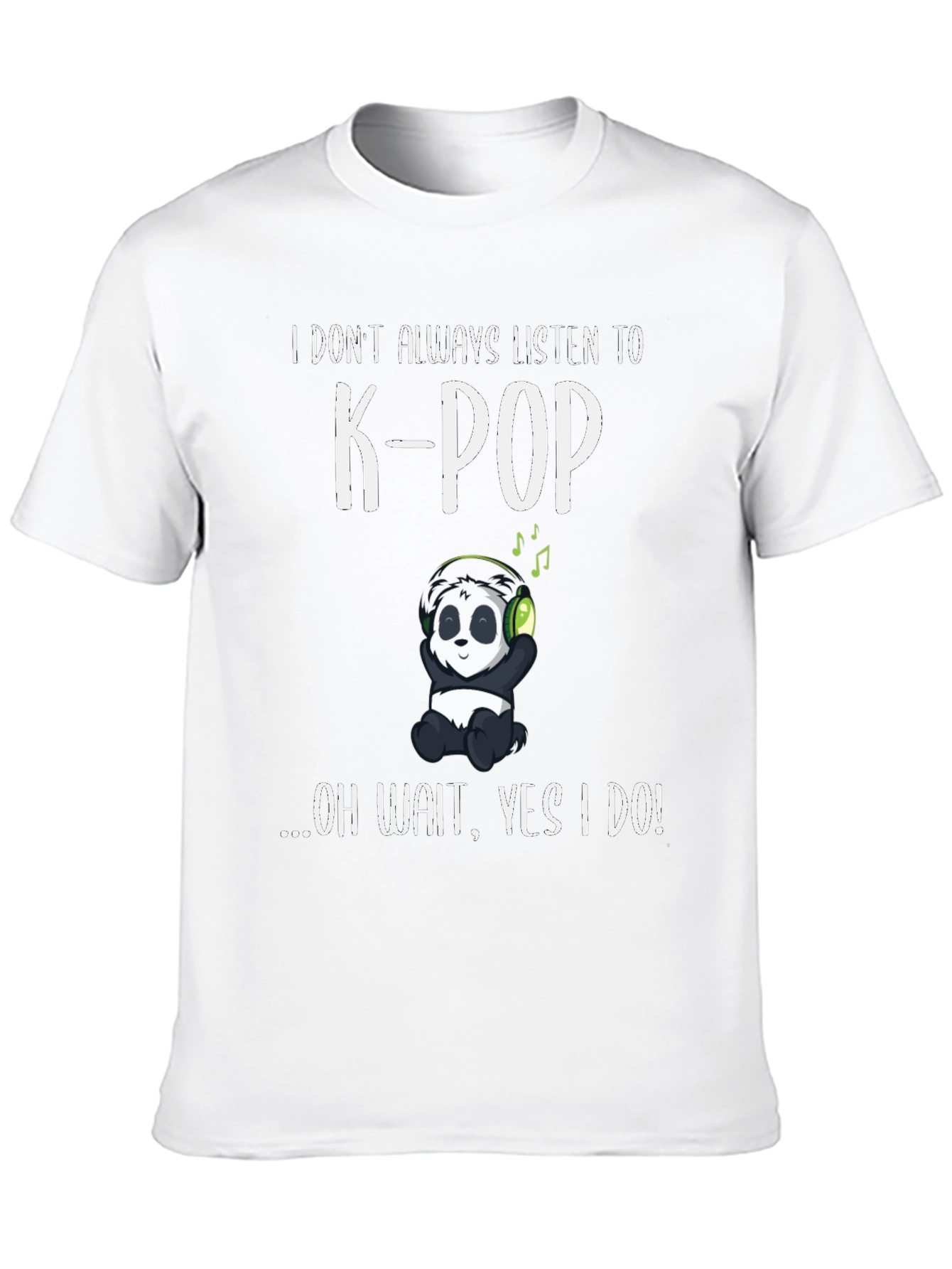 K-Pop Panda Graphic T-Shirt