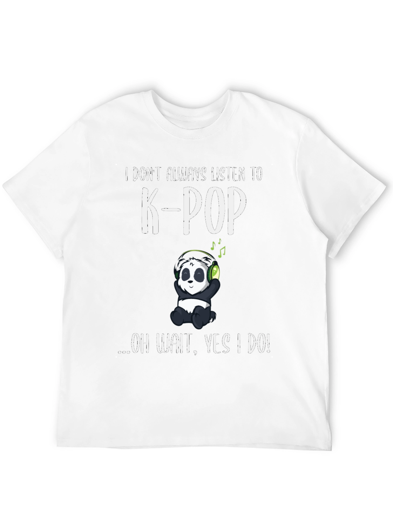 K-Pop Panda Graphic T-Shirt