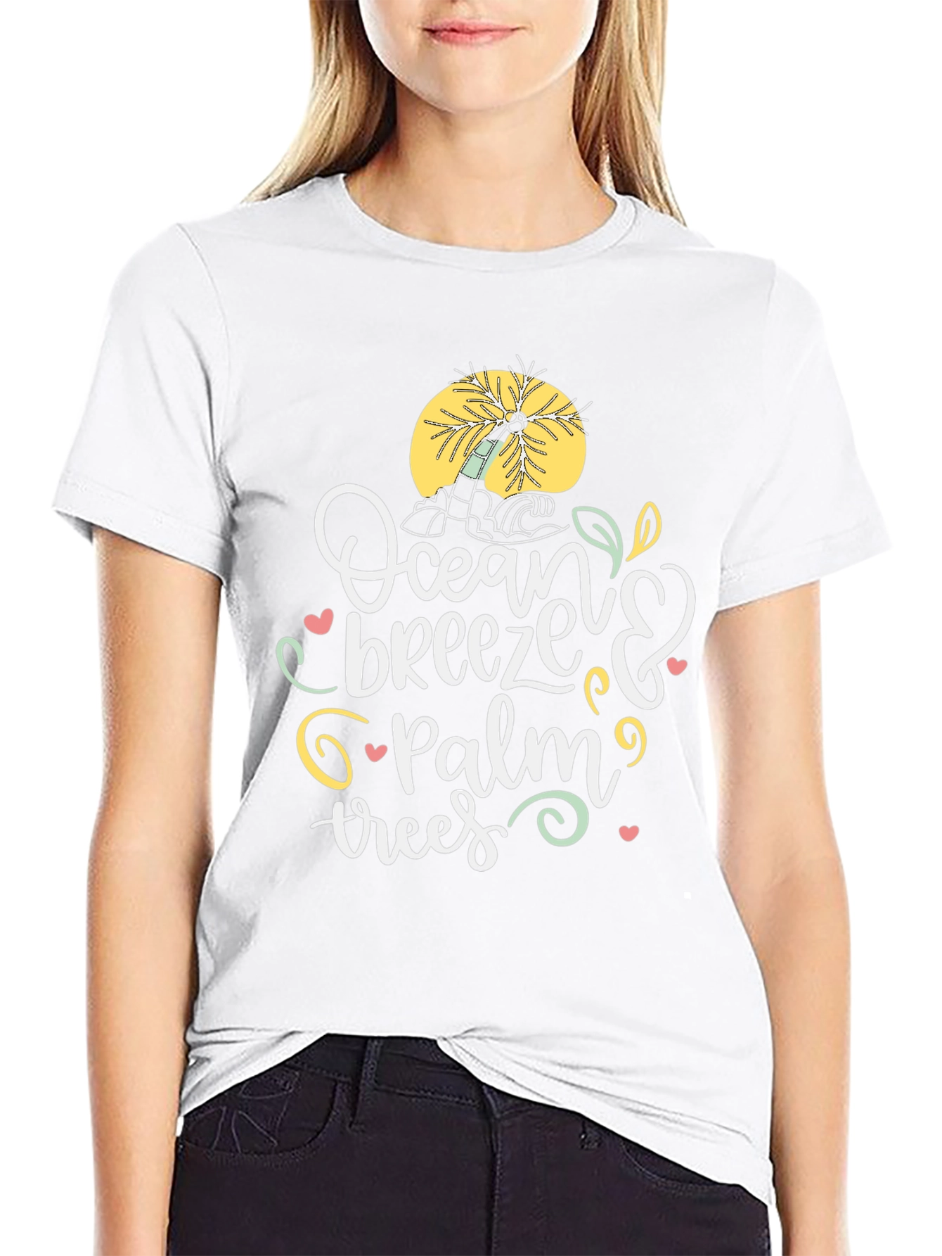 Ocean Breeze & Palm Trees Graphic Tee
