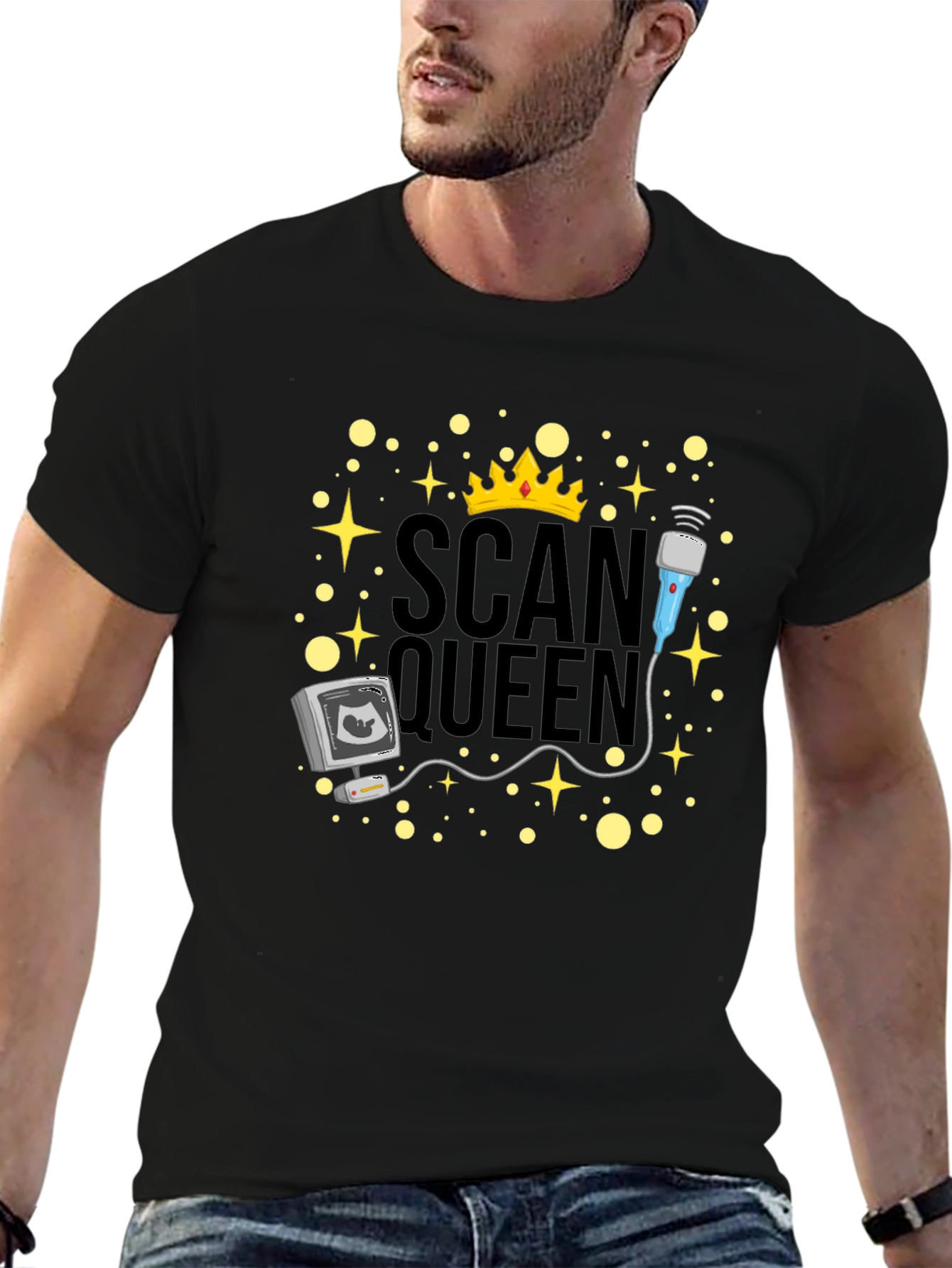 Scan Queen T-Shirt - Ultrasound Technician Gift
