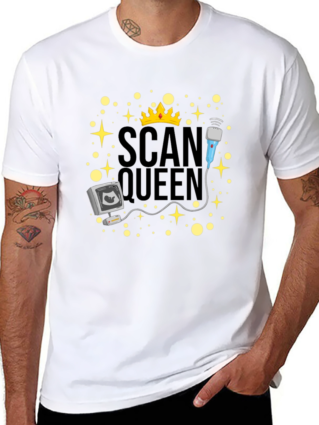 Scan Queen T-Shirt - Ultrasound Technician Gift