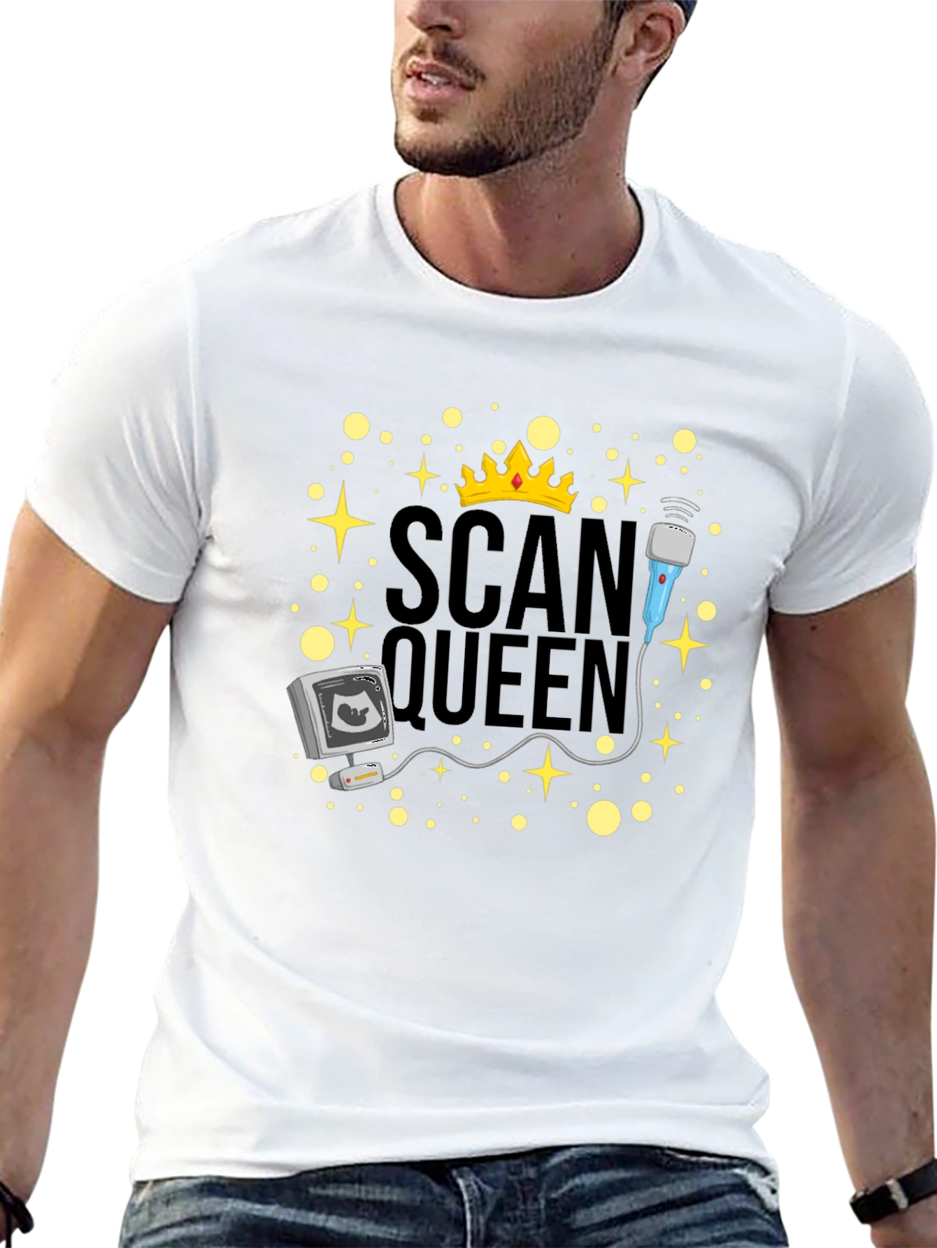 Scan Queen T-Shirt - Ultrasound Technician Gift