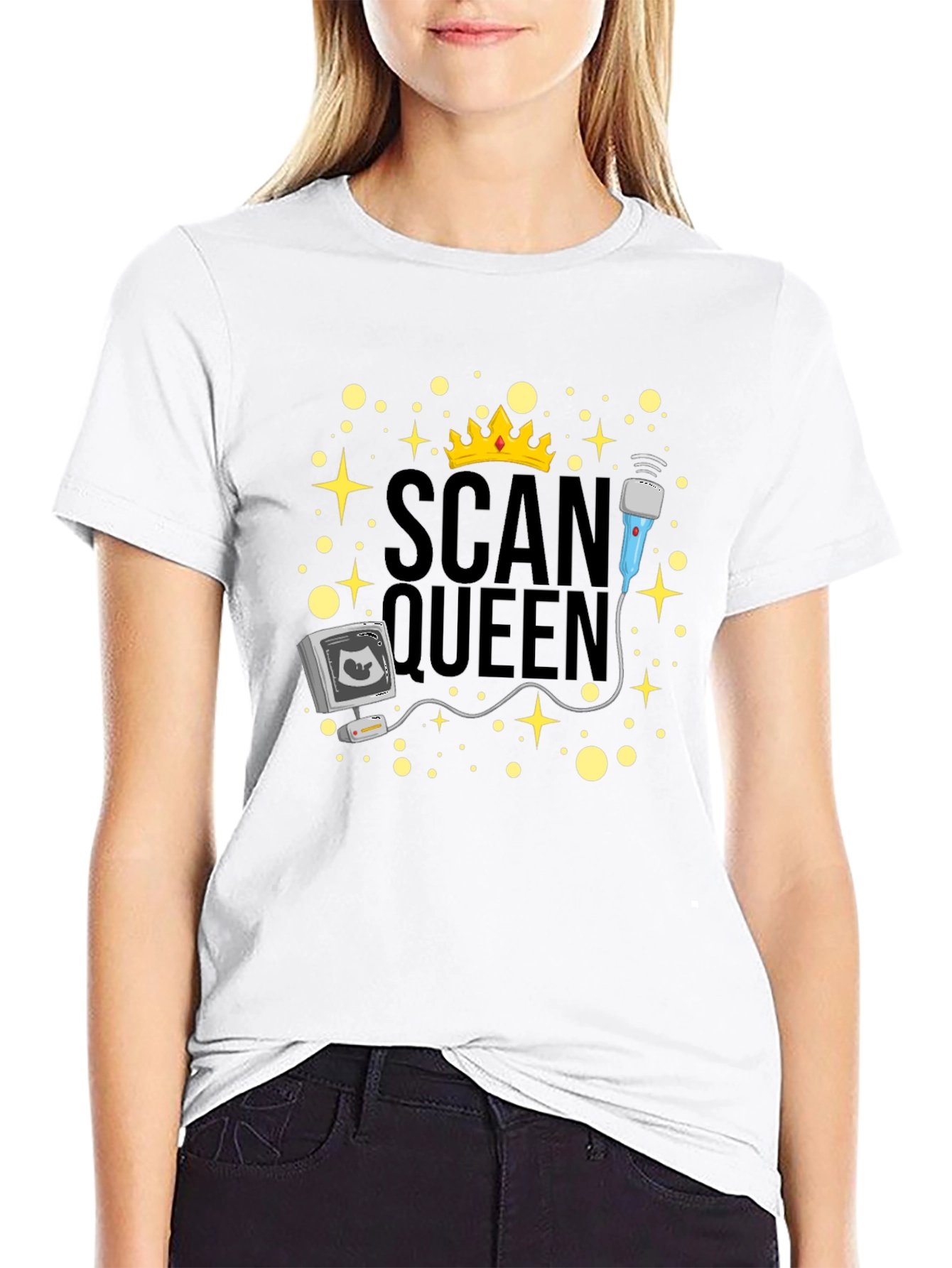 Scan Queen T-Shirt - Ultrasound Technician Gift