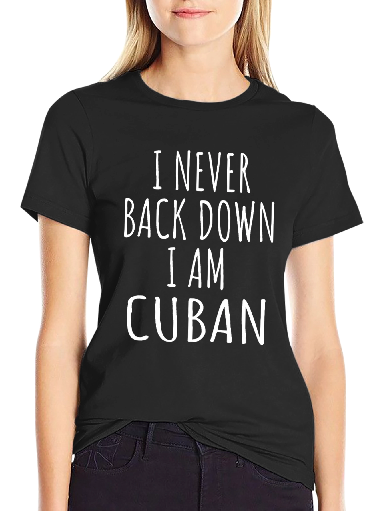 I Never Back Down I Am Cuban T-Shirt