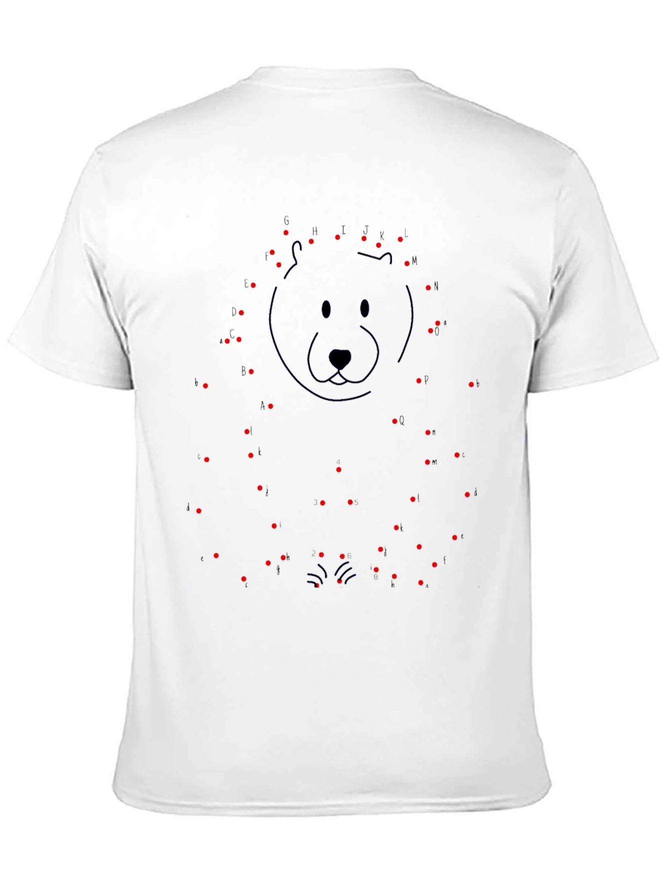 Connect the Dots Bear Graphic T-Shirt - Black