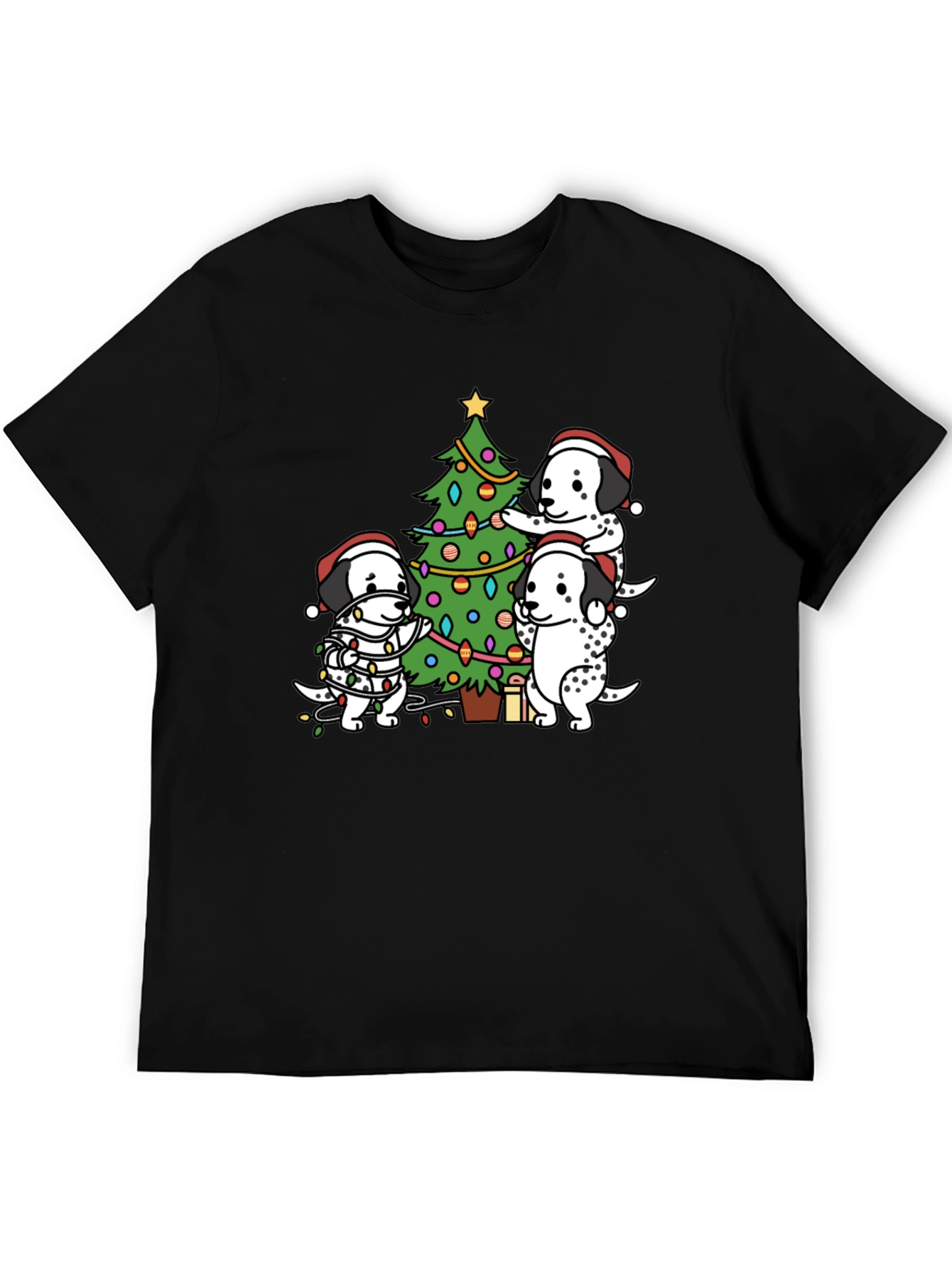 Dog Christmas Tree T-Shirt Holiday Tee