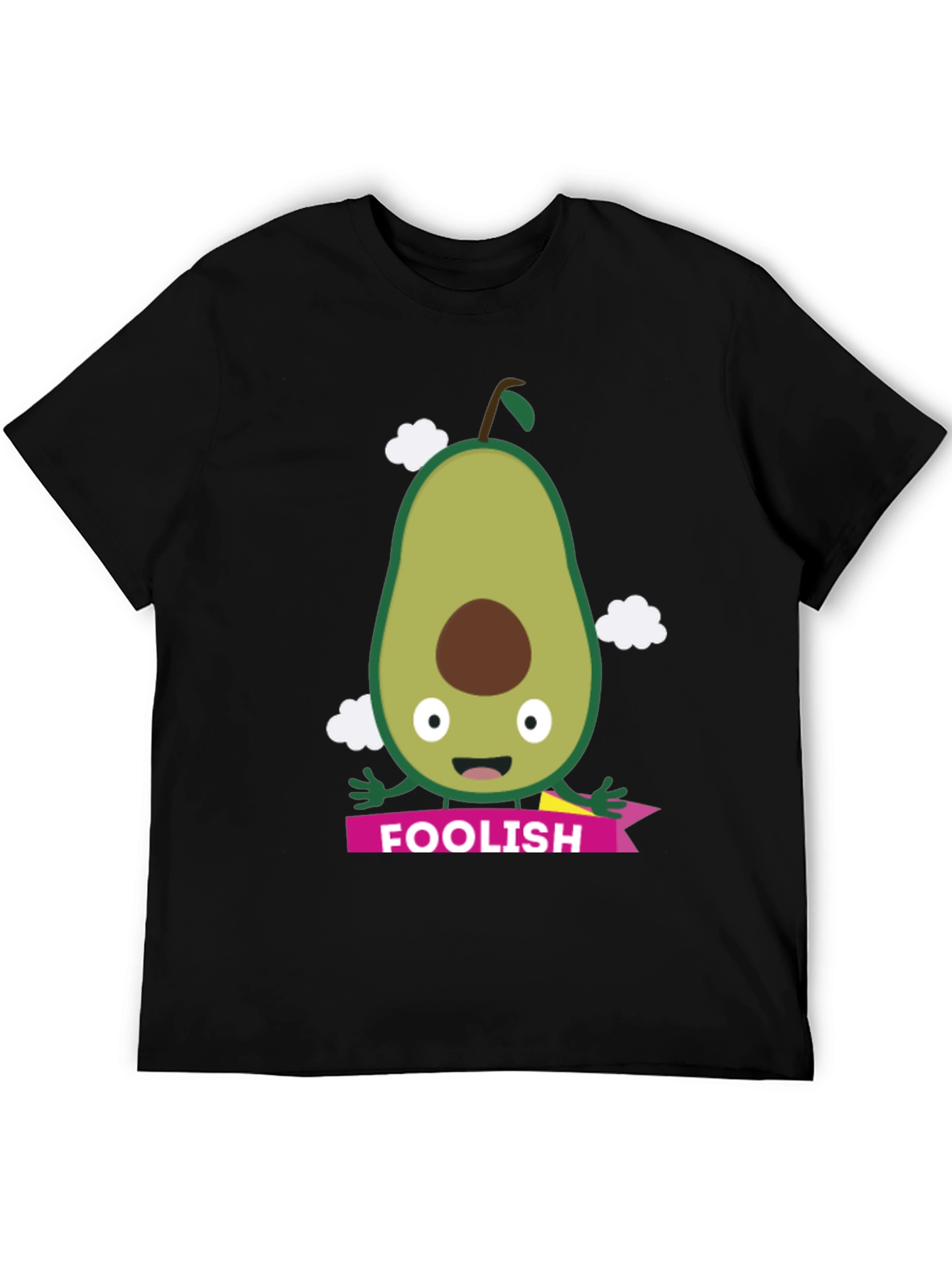 Foolish Avocado Graphic T-Shirt - Black
