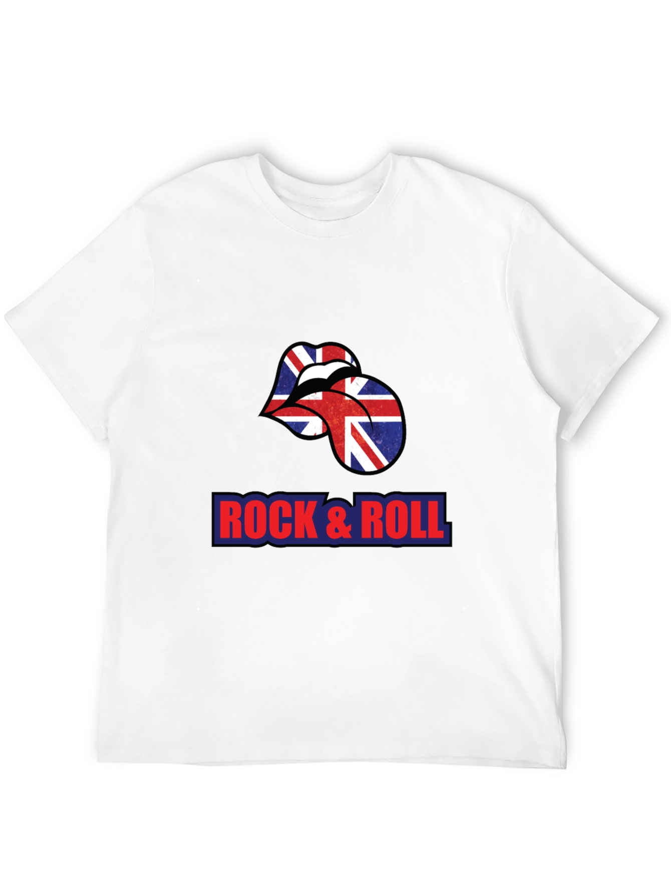 Rock & Roll British Flag Lips T-Shirt