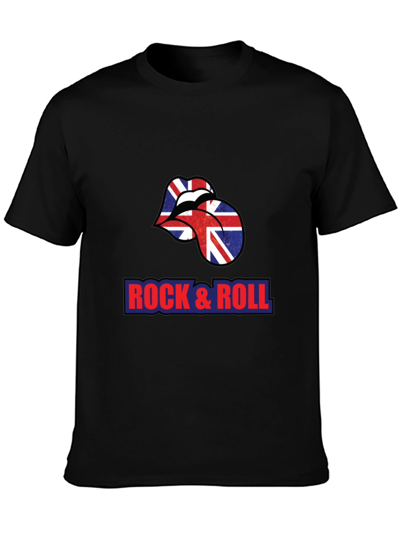 Rock & Roll British Flag Lips T-Shirt