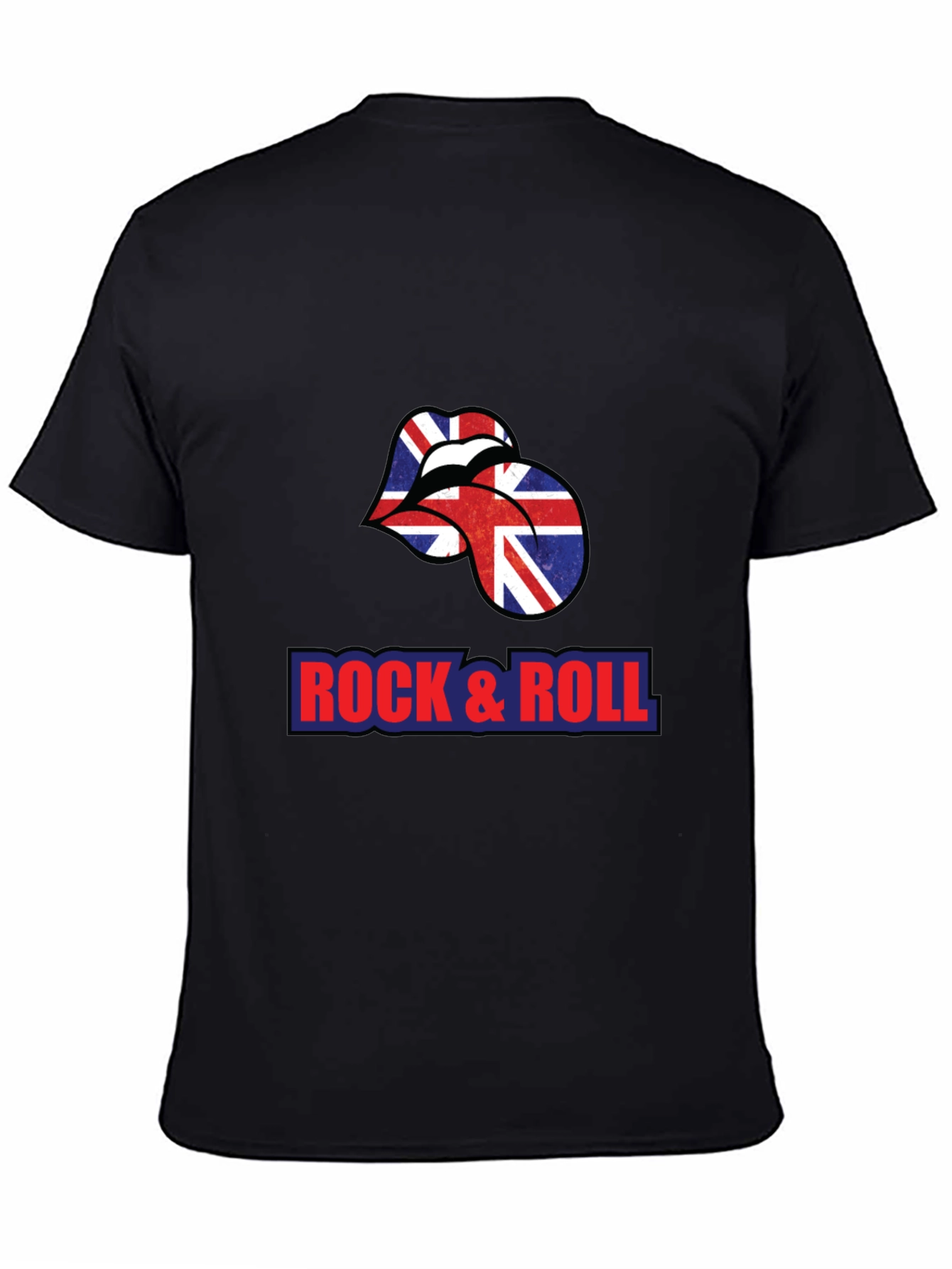 Rock & Roll British Flag Lips T-Shirt