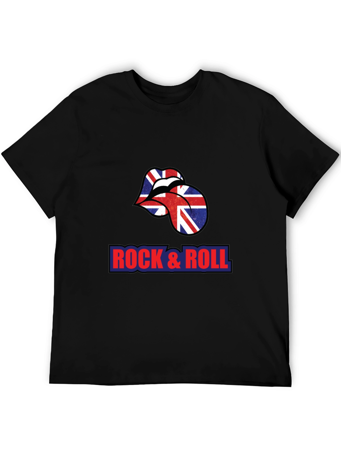 Rock & Roll British Flag Lips T-Shirt