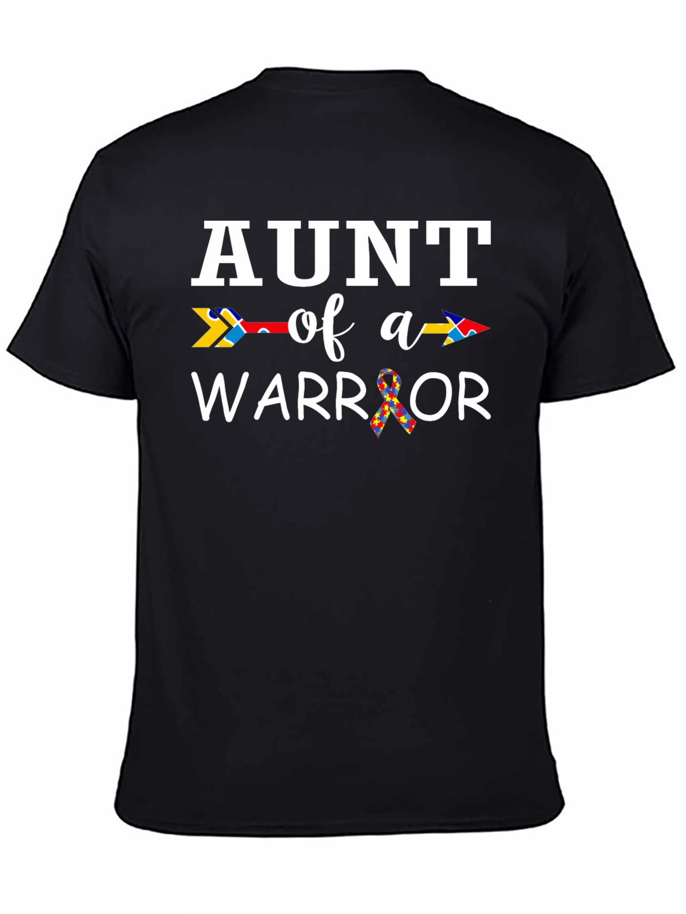 Aunt of a Warrior Autism Awareness T-Shirt