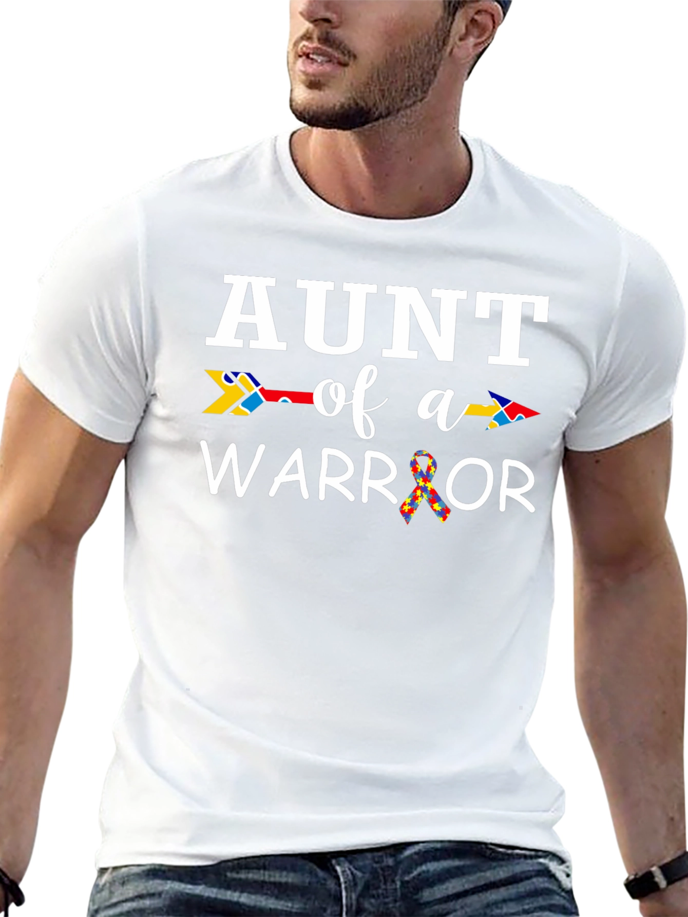 Aunt of a Warrior Autism Awareness T-Shirt