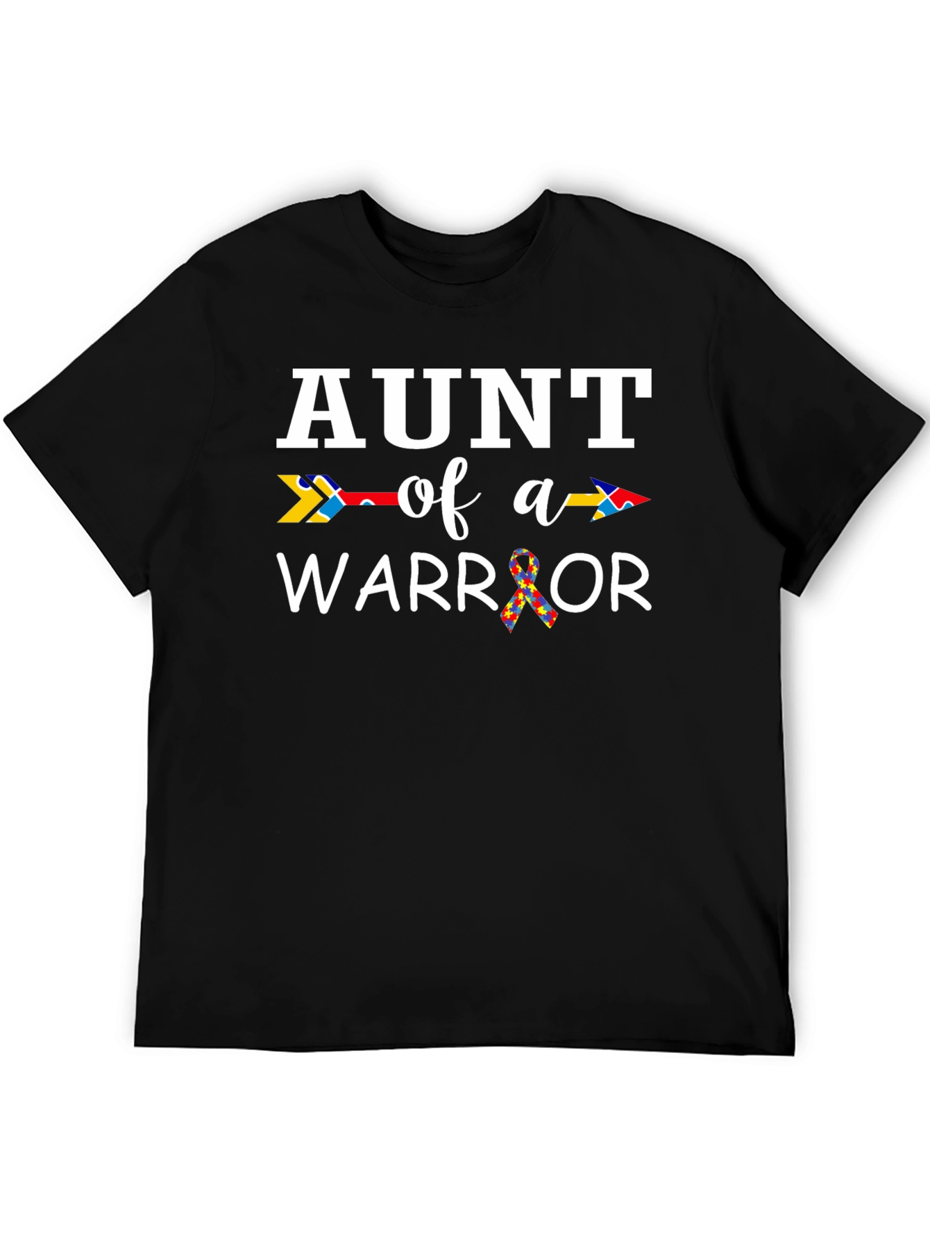 Aunt of a Warrior Autism Awareness T-Shirt