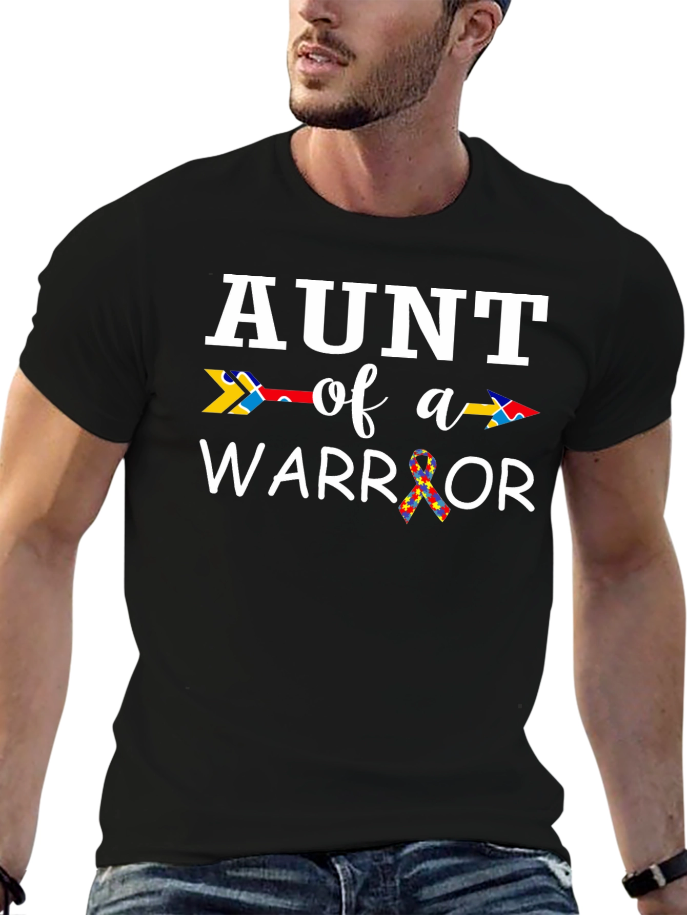 Aunt of a Warrior Autism Awareness T-Shirt