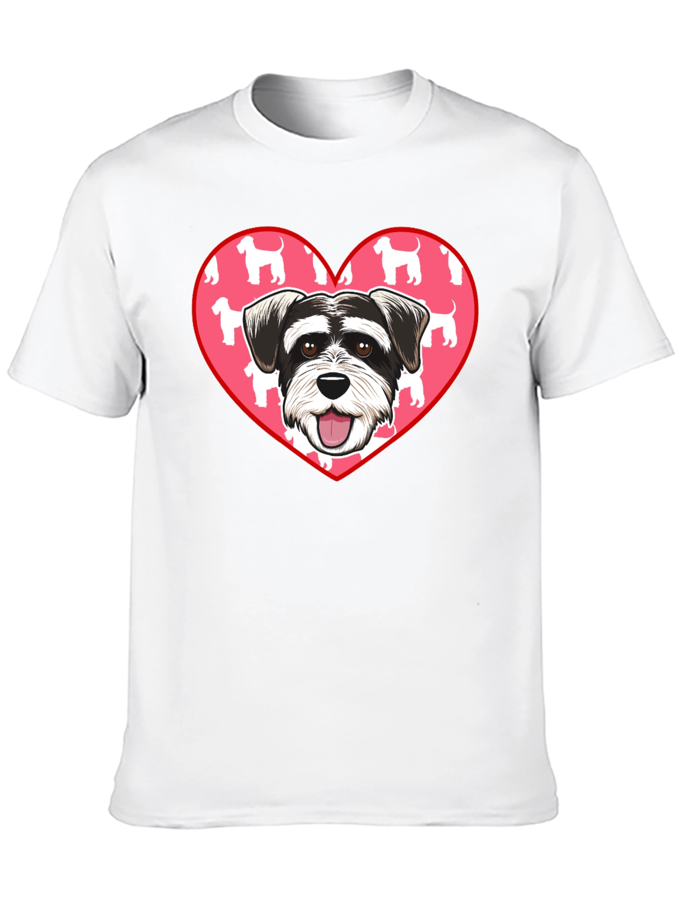 Schnauzer Dog Heart T-Shirt