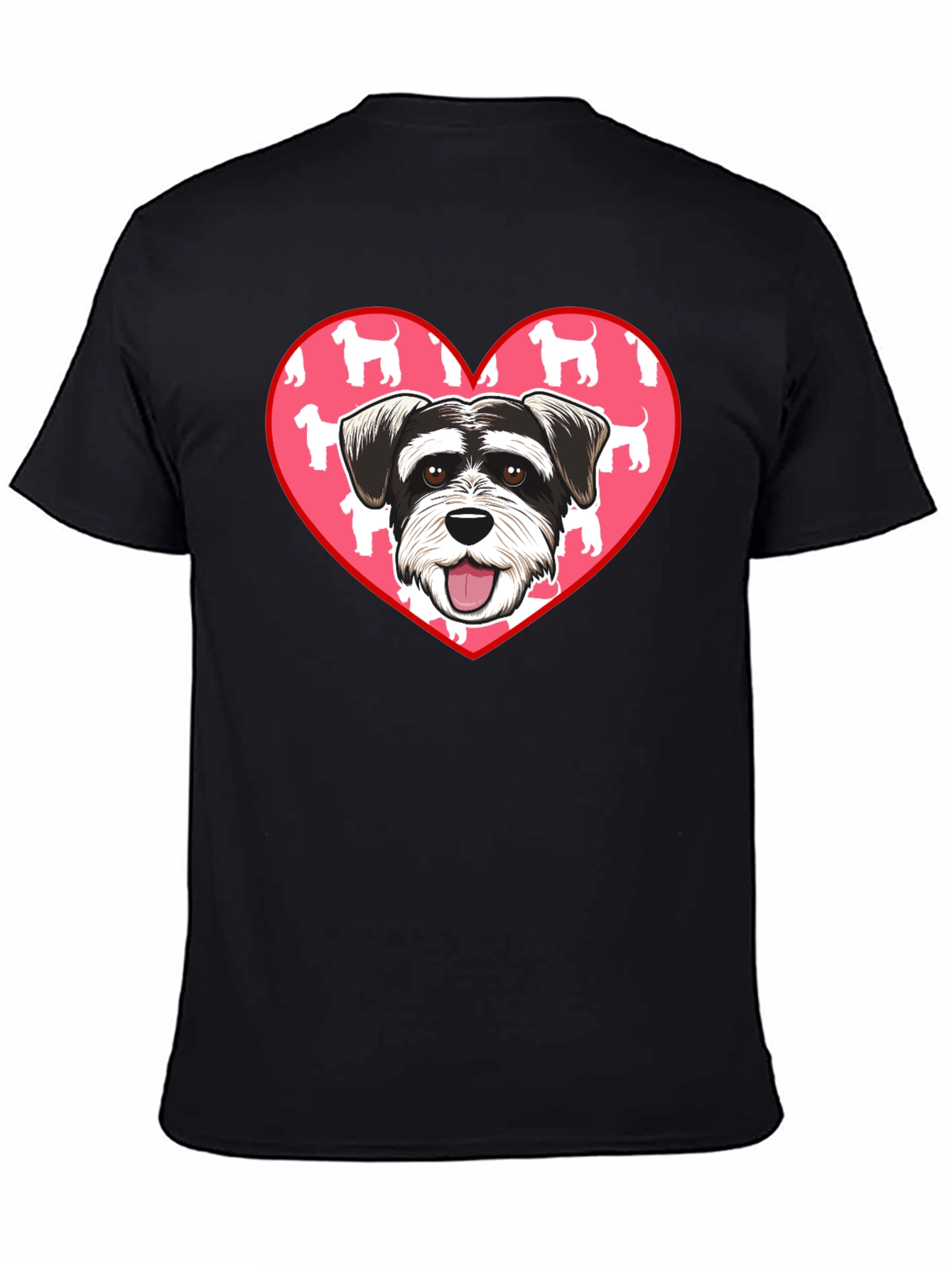 Schnauzer Dog Heart T-Shirt