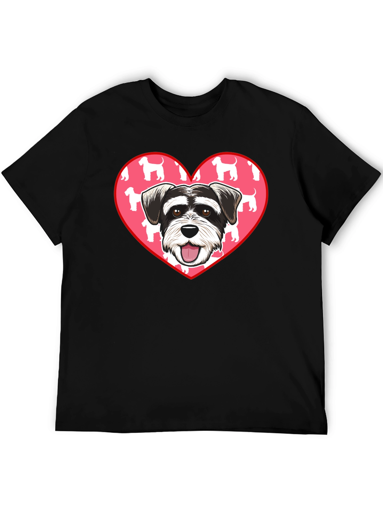 Schnauzer Dog Heart T-Shirt