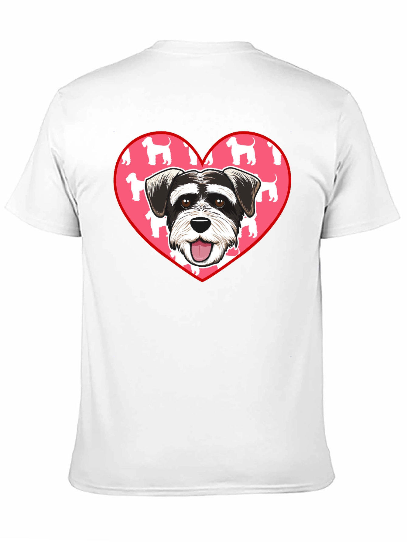 Schnauzer Dog Heart T-Shirt
