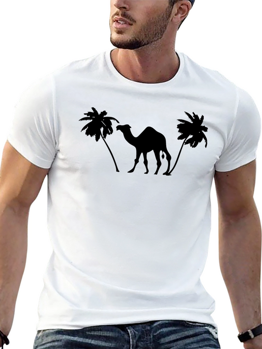 Desert Camel Graphic Tee - Black