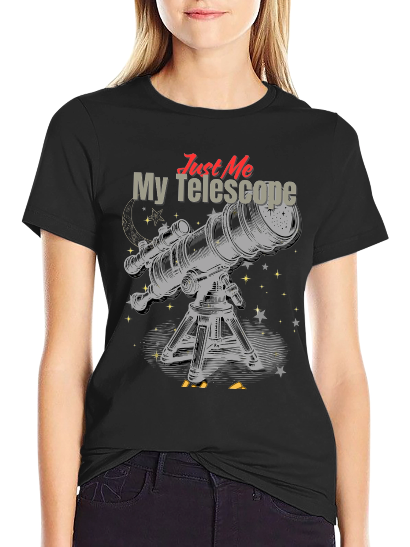Just Me and My Telescope Graphic Tee